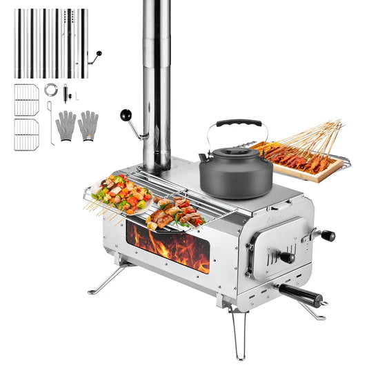 KingCamp アウトドア キャンプ ステンレス製薪ストーブ