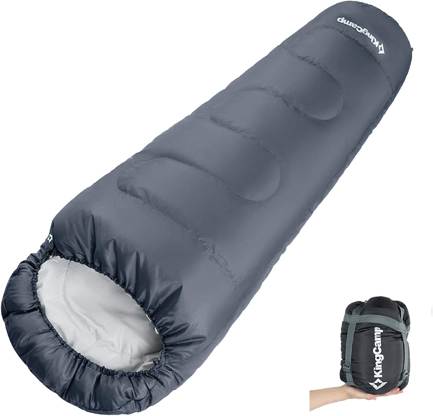 KingCamp マミー型寝袋シュラフ子供用アウトドアキャンプ登山寝袋