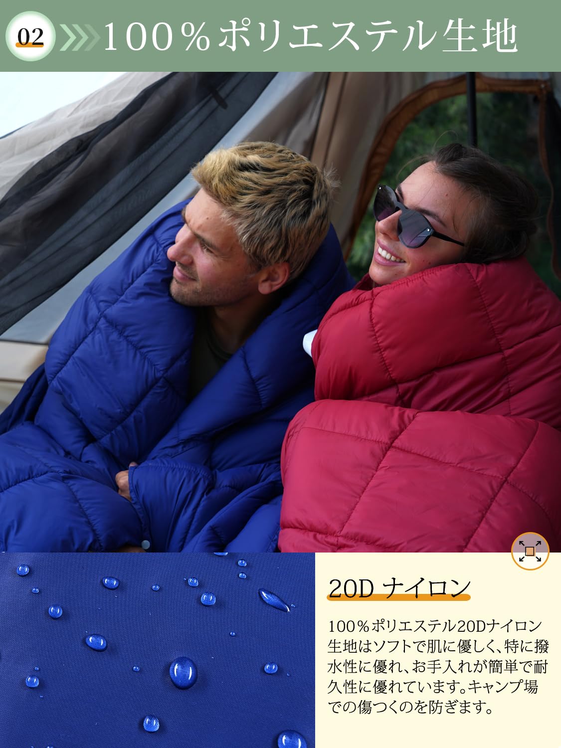 KingCamp キャンプブランケットコンパクトマルチブランケットひざ掛け