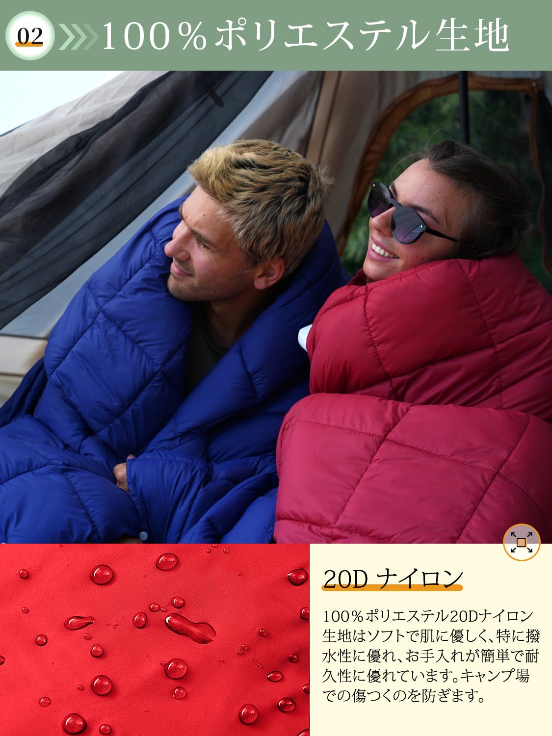 KingCamp キャンプブランケットコンパクトマルチブランケットひざ掛け