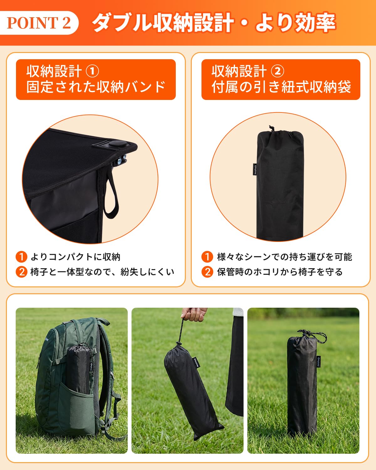 【2026 NEW】KingCamp CubeGo S+ 折りたたみチェア 軽量コンパクト 1秒開閉対応