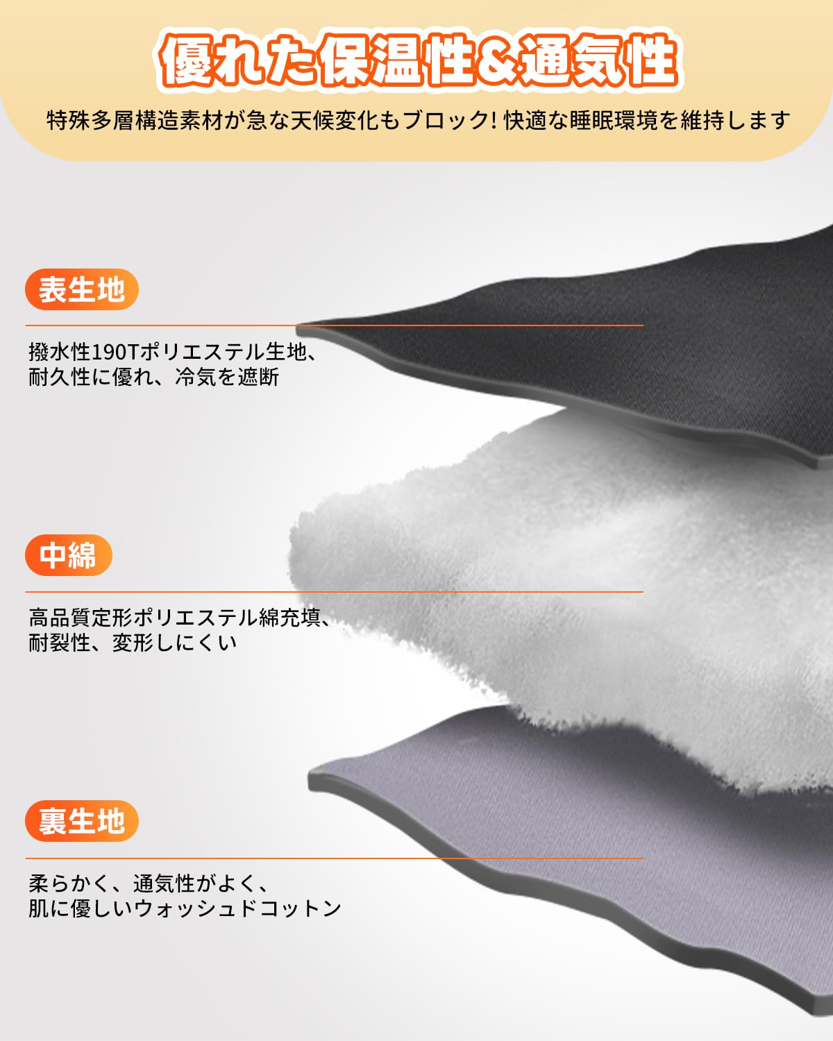 【2026 NEW】KingCamp Trippy 120D 封筒型スリーピングバッグ枕付き