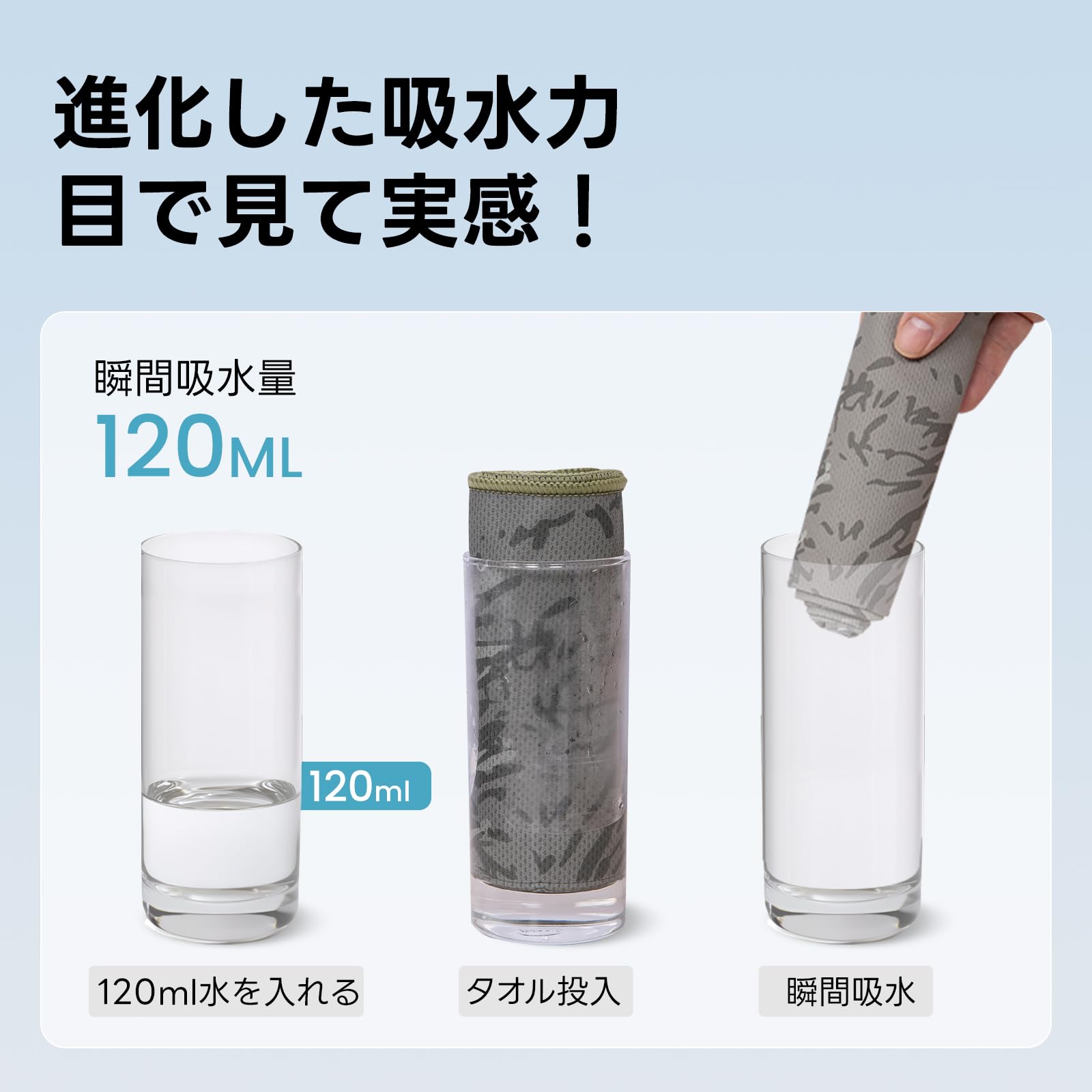 【2026 NEW】KingCamp AERODRY M 軽風MAXスポーツタオル 超軽量・速乾