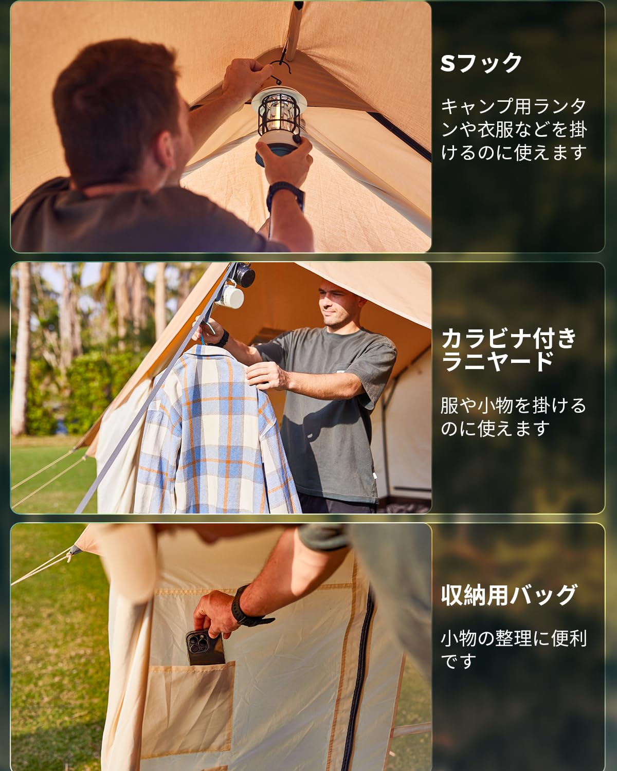 【2026 NEW】KingCamp MOUNTAIN IN C5 ロッジテント TC素材 4~5人用 煙突穴付き