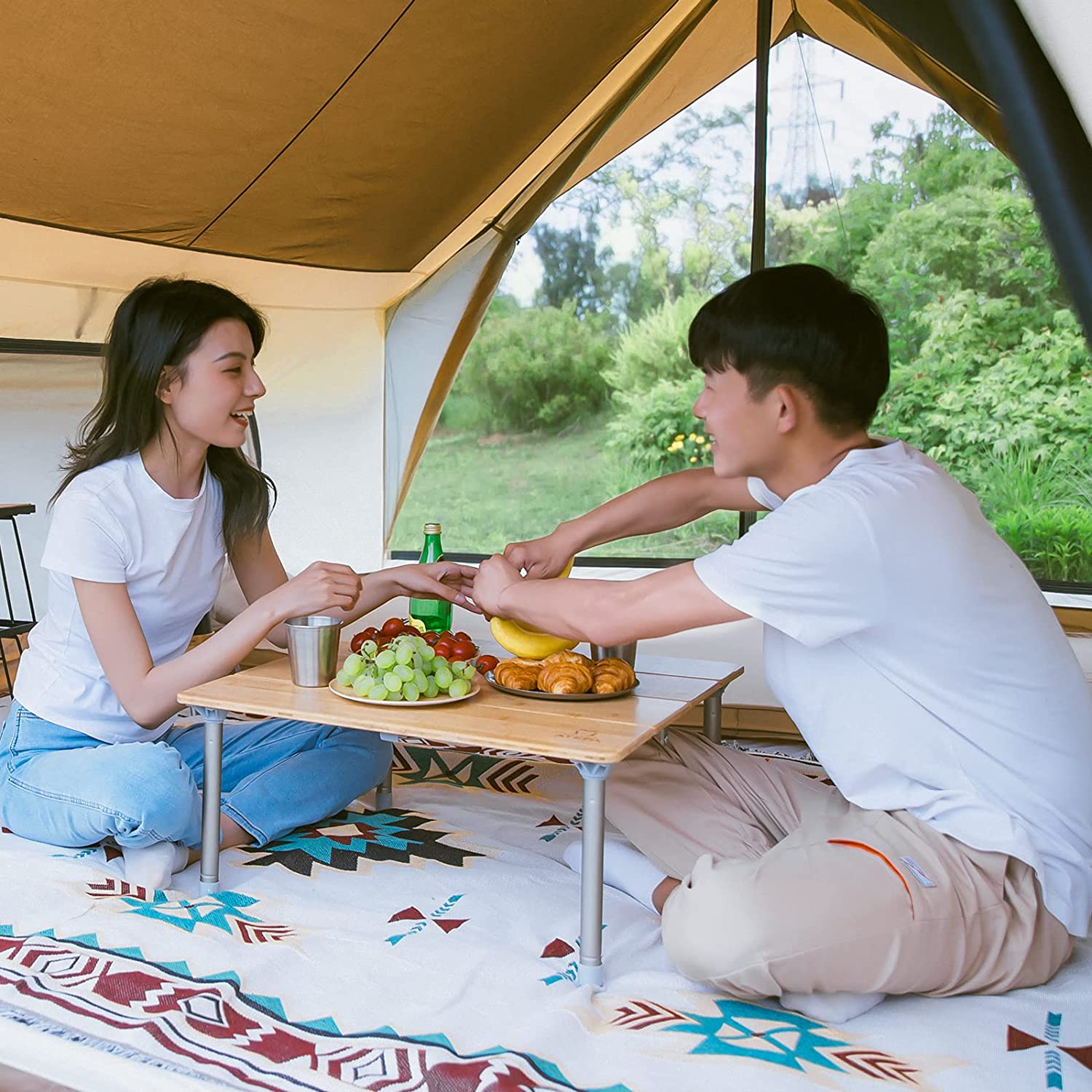 ロッジ型テント テント&タープ 2in1 KT2301