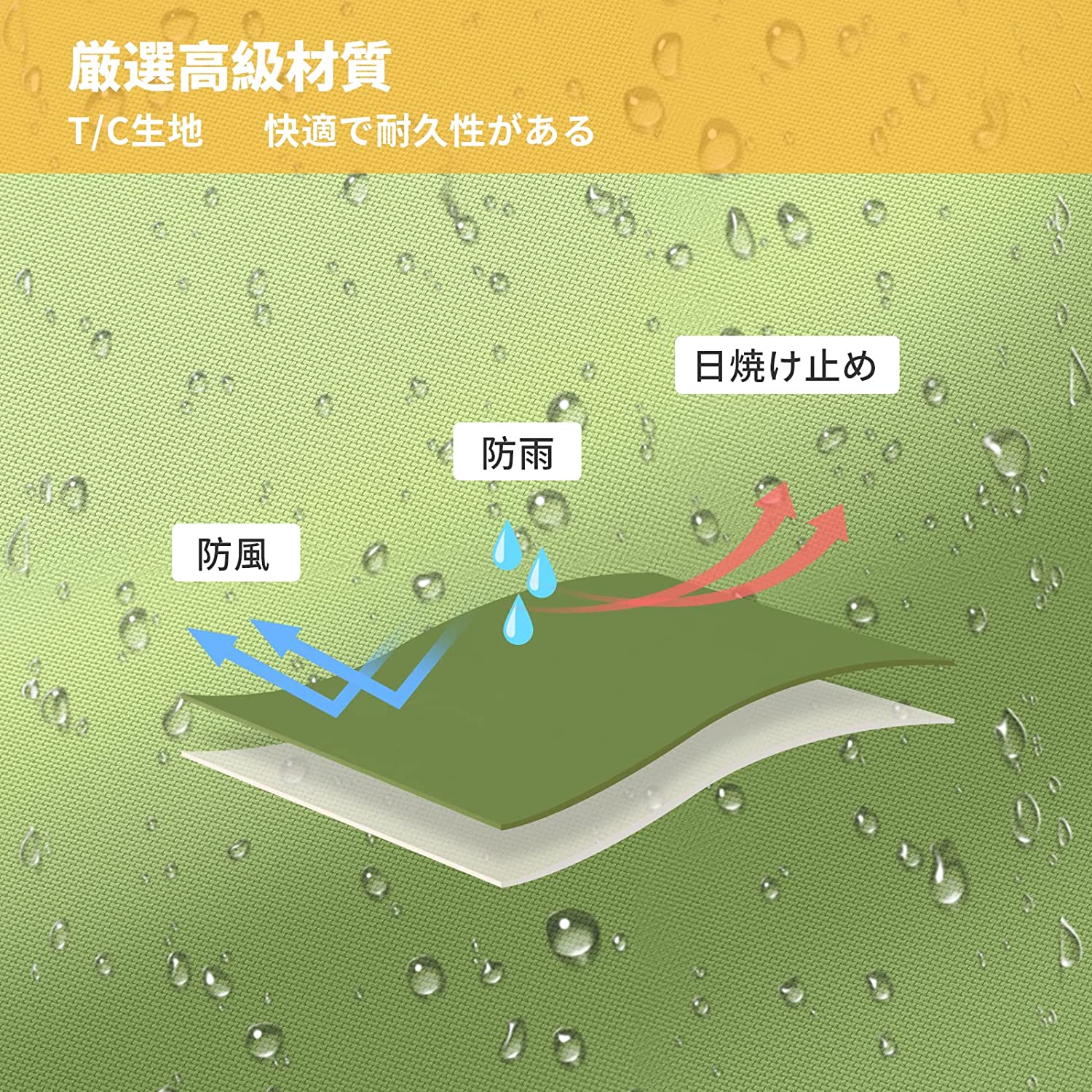 タープ 六角型 4.1×4.1m KT2405