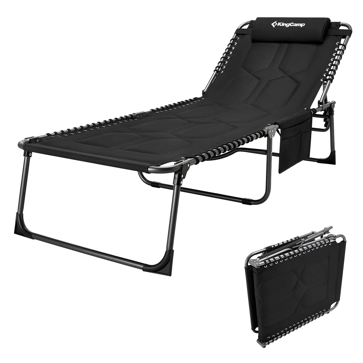 R356 ☀️ 未開封品！ KingCamp リクライニング ビーチチェア 190×59 
