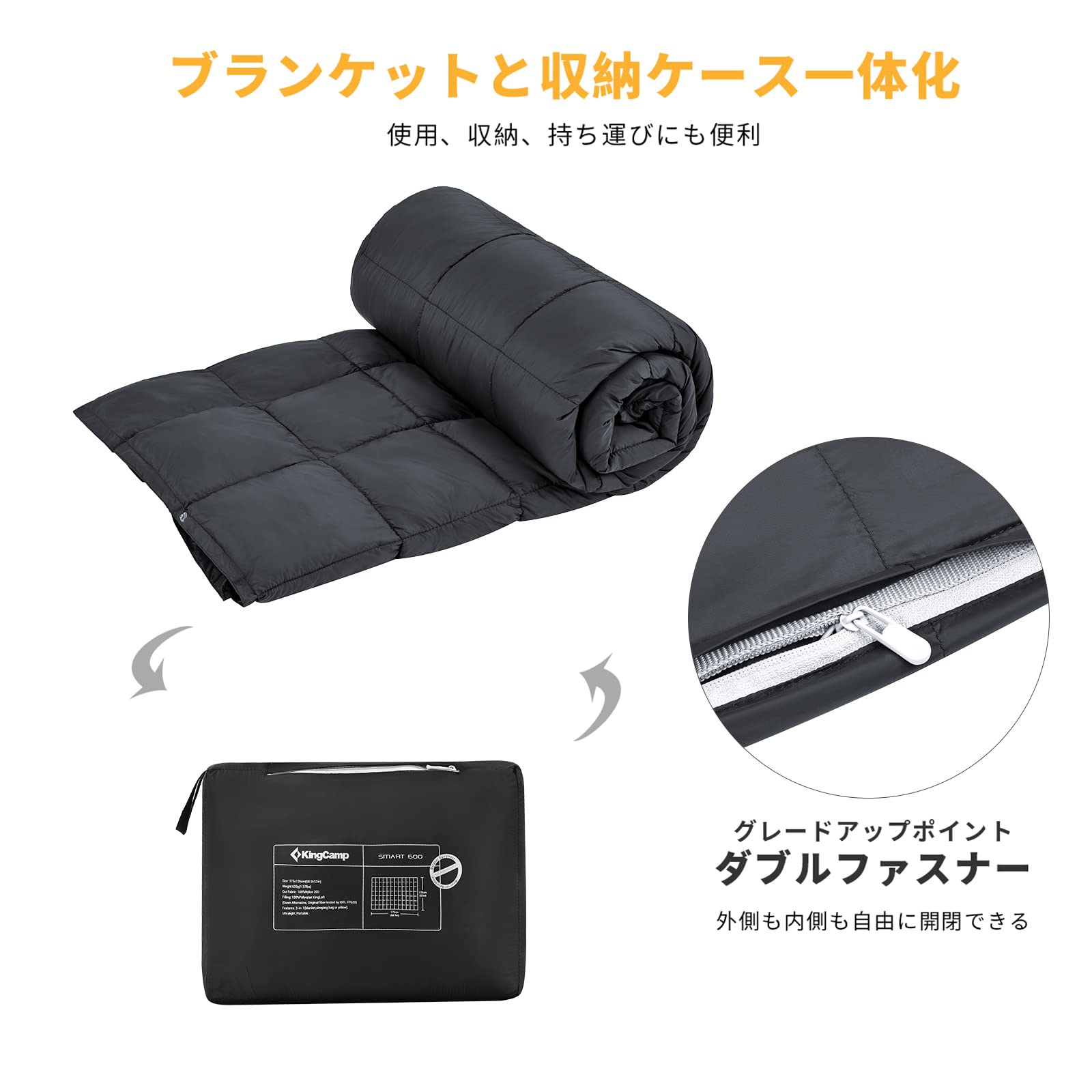 KingCamp ブランケット 超軽量  防水