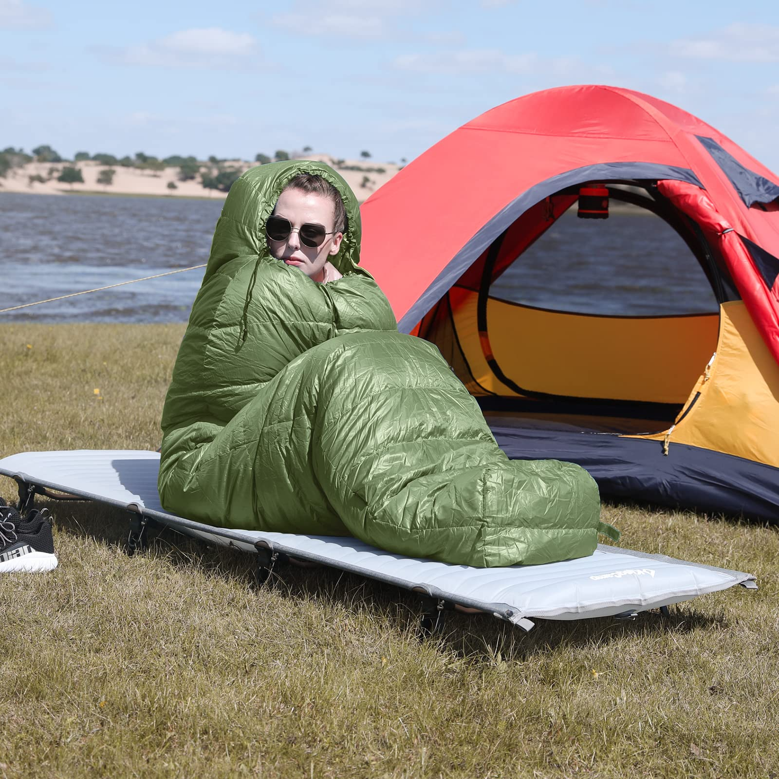 KingCamp 寝袋 マミー型 ダウン シュラフ