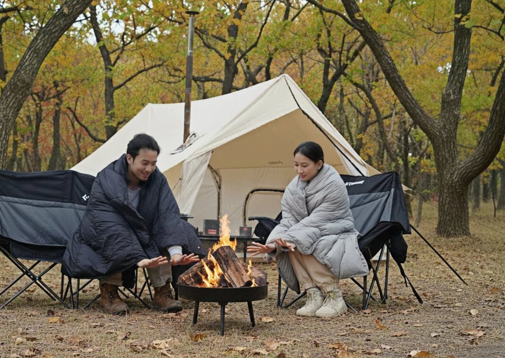 🍂秋の森で過ごす、家族のあったかキャンプ時間