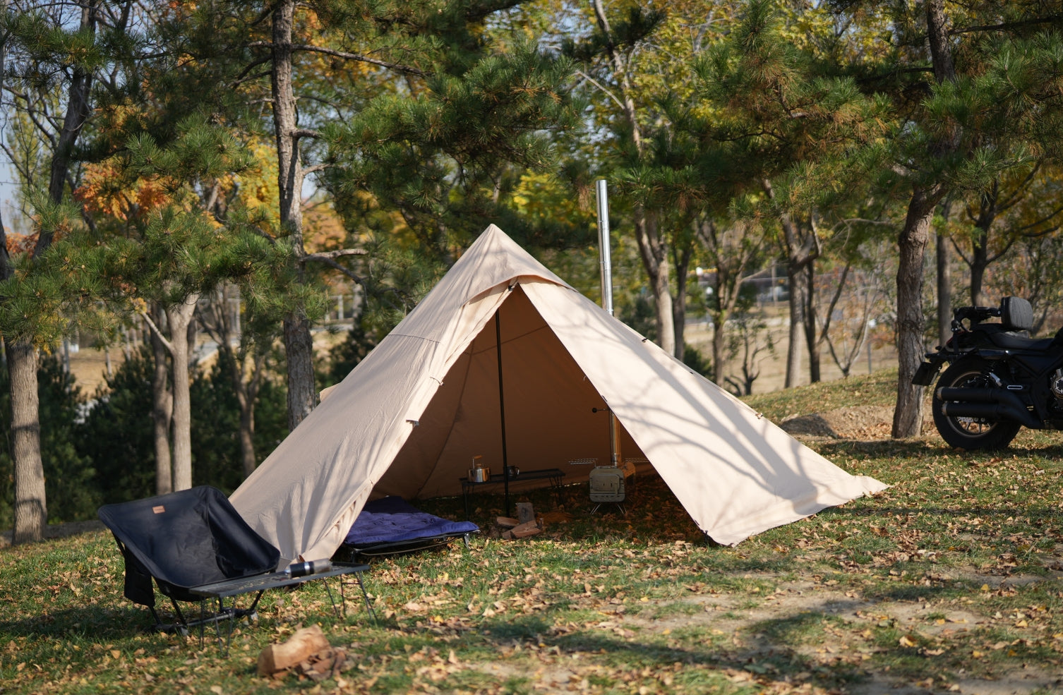 ワンポールテント＆三角テント