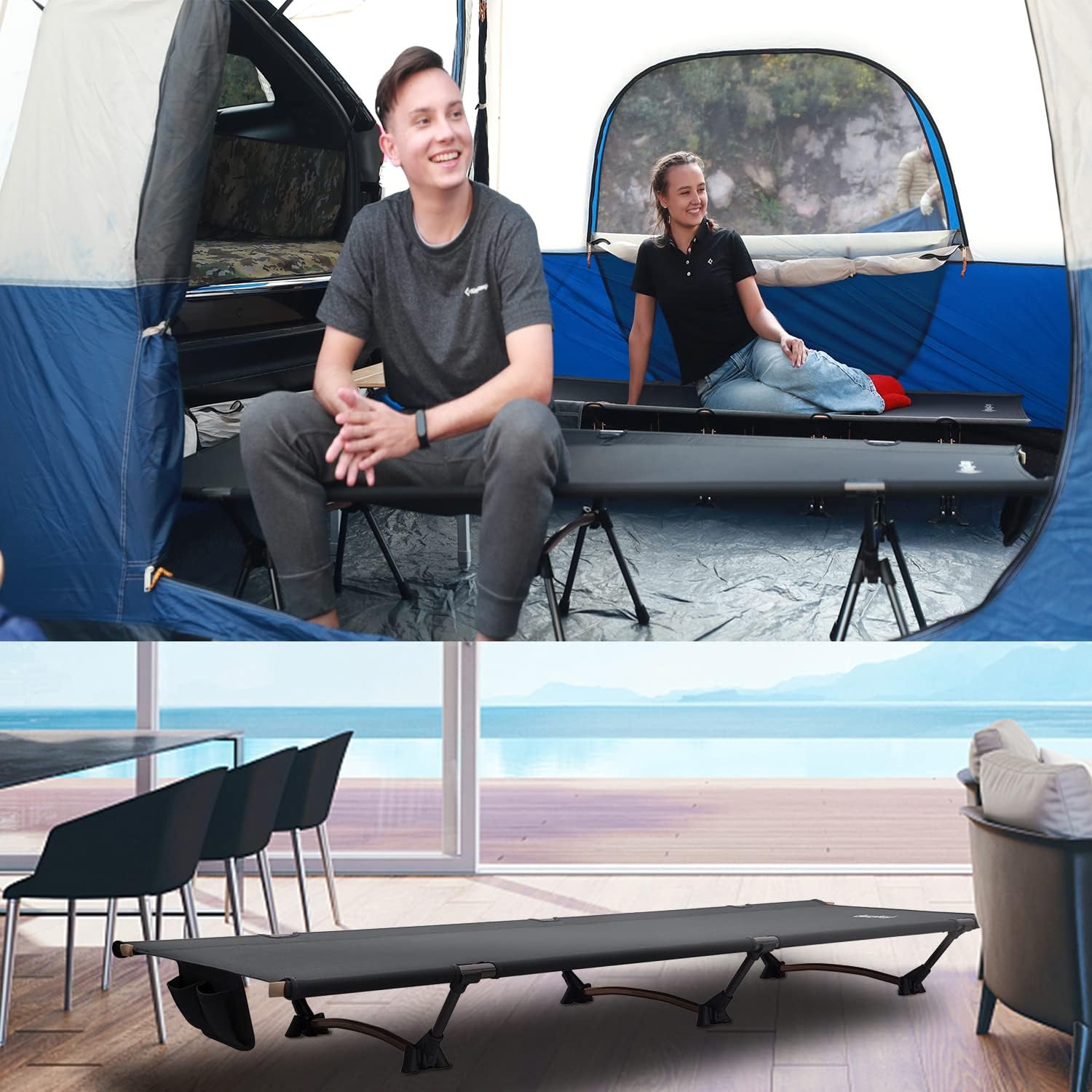 コット 190x65x17/41cm KC2027