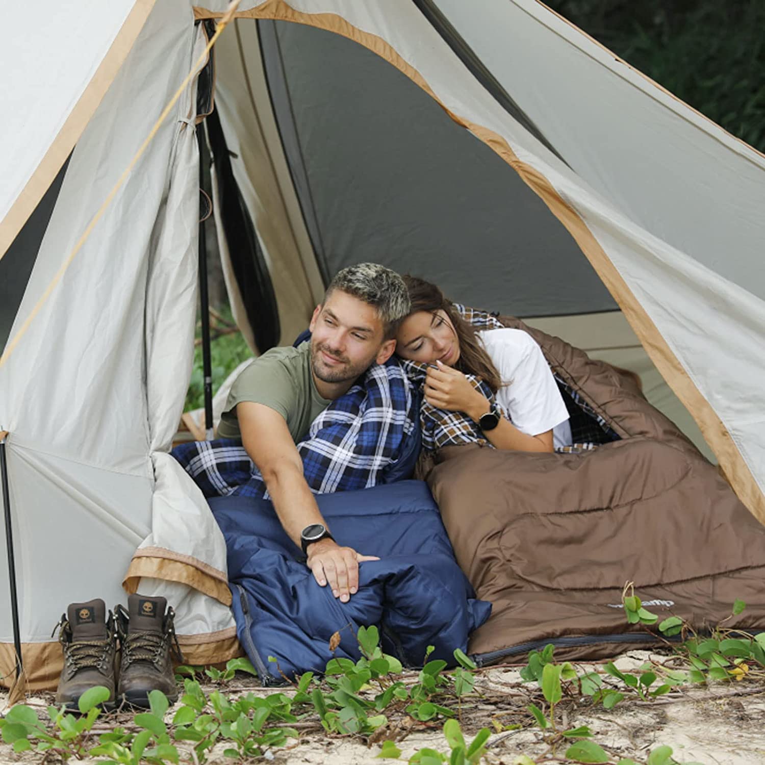 寝袋 190cm×84cm 連結可能 KS2214