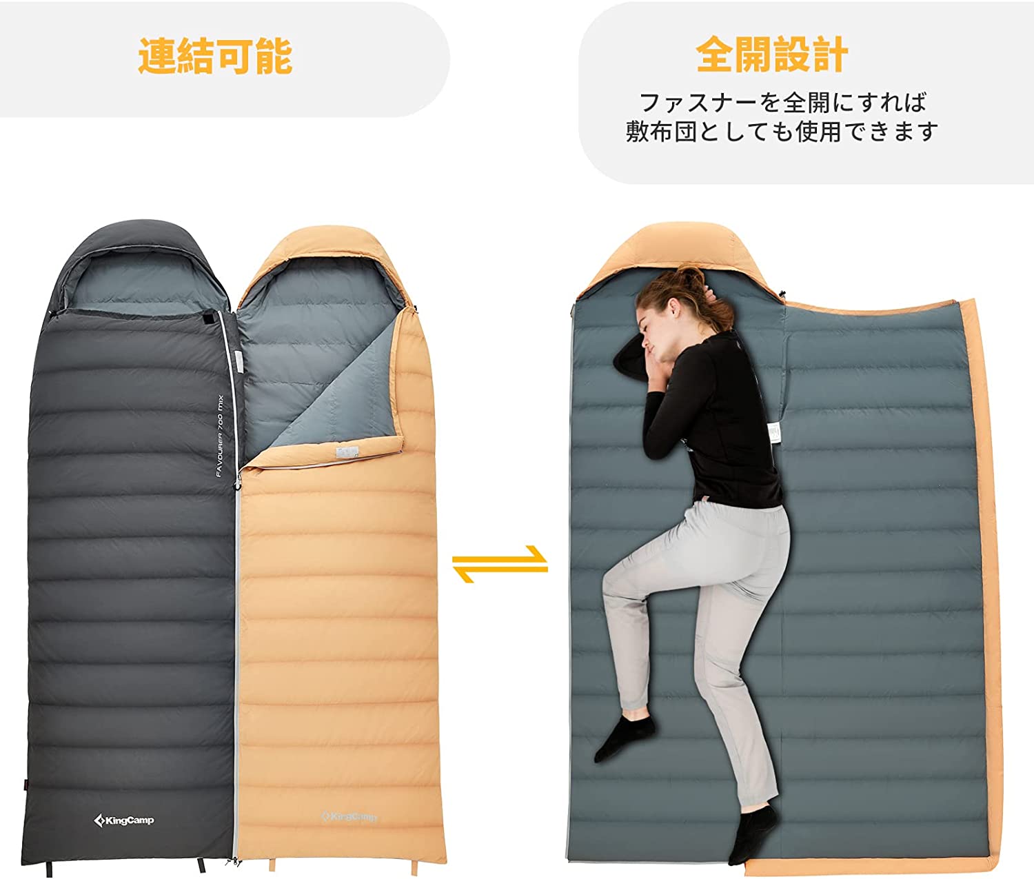 寝袋 220×75cm KS2209