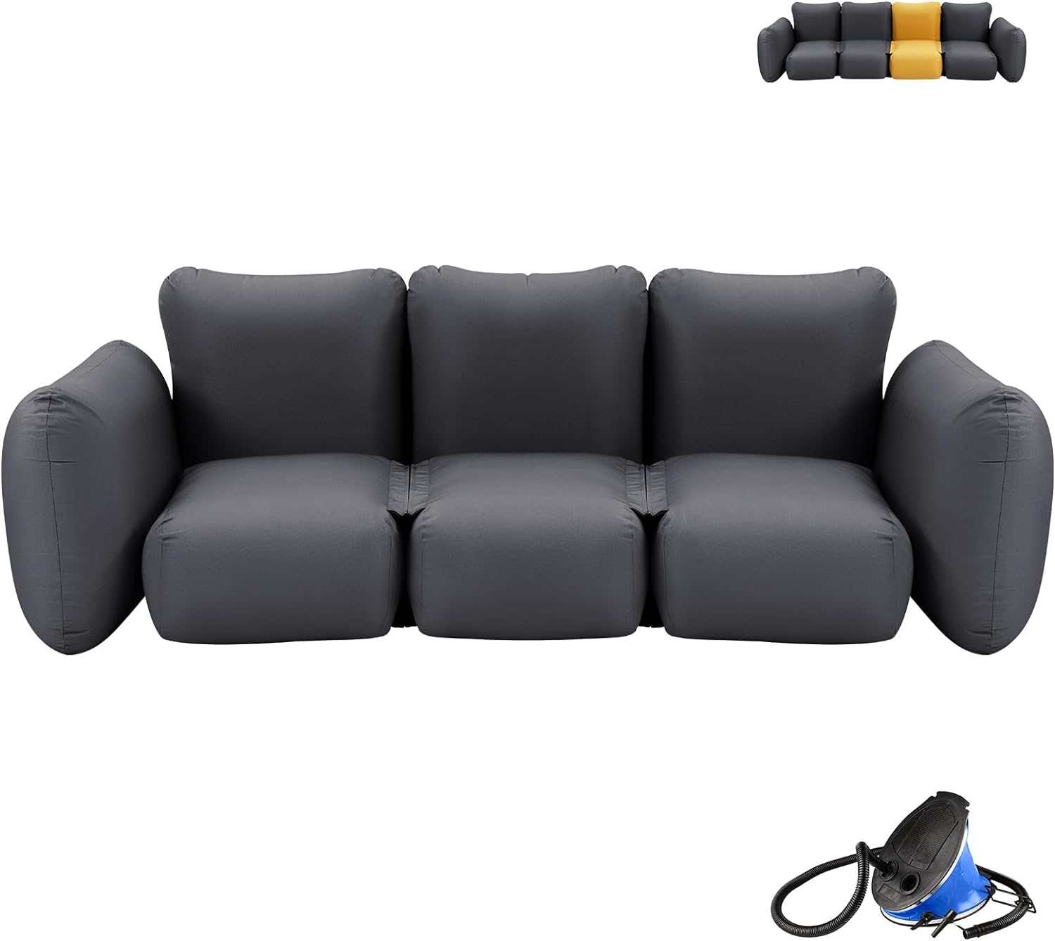 KingCamp QUBIQTRIO エアーソファー 【KingCampxJOURNAL STANDARD FURNITUREコラボ】【Makuake】