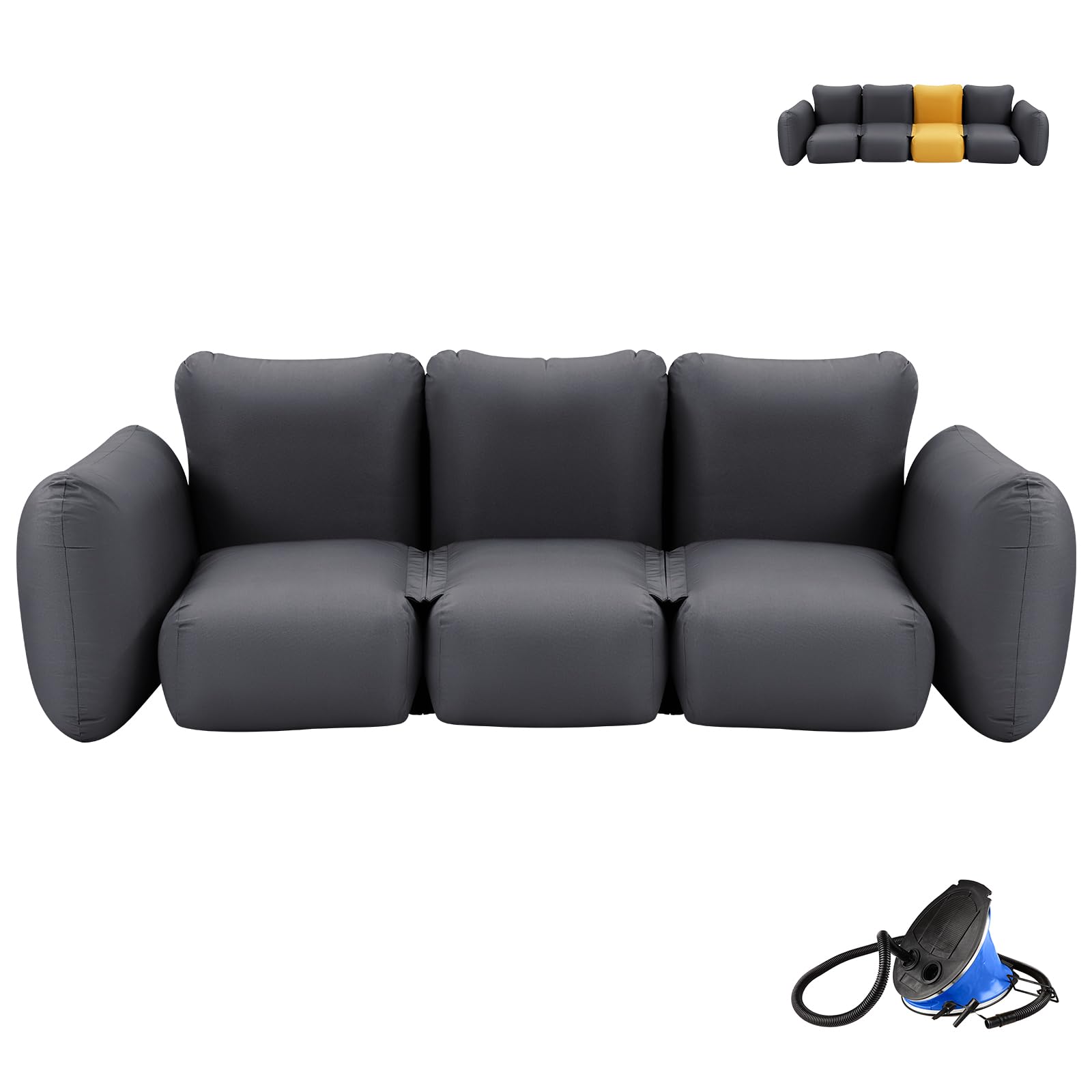 KingCamp QUBIQTRIO エアーソファー 【KingCampxJOURNAL STANDARD FURNITUREコラボ】【Makuake】