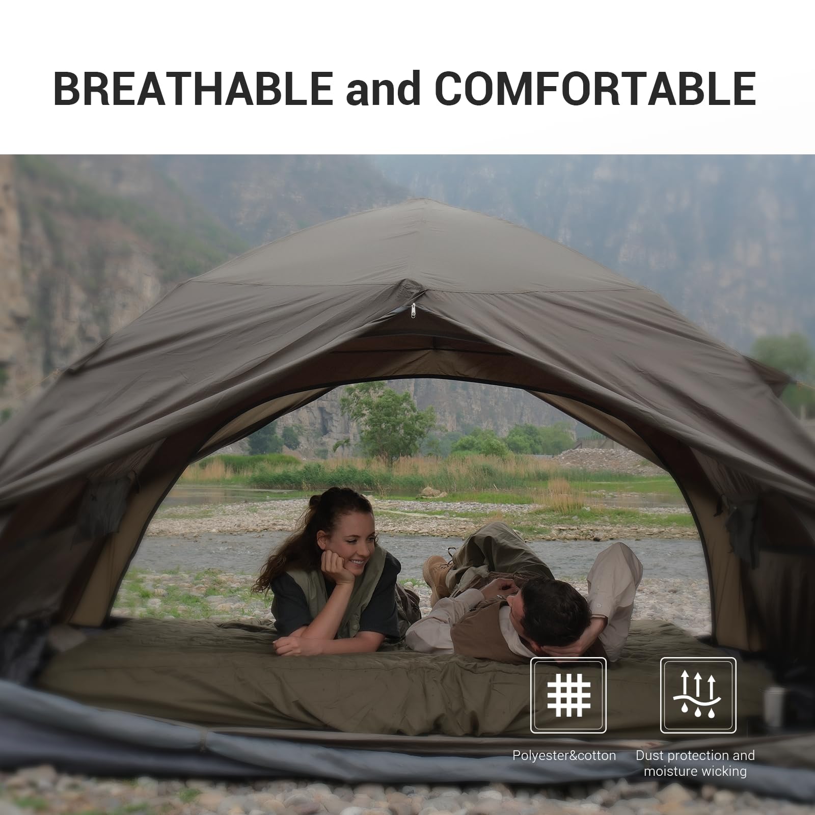 KingCamp MAT COVER 2.2 キャンプ用マットレスパッドカバー