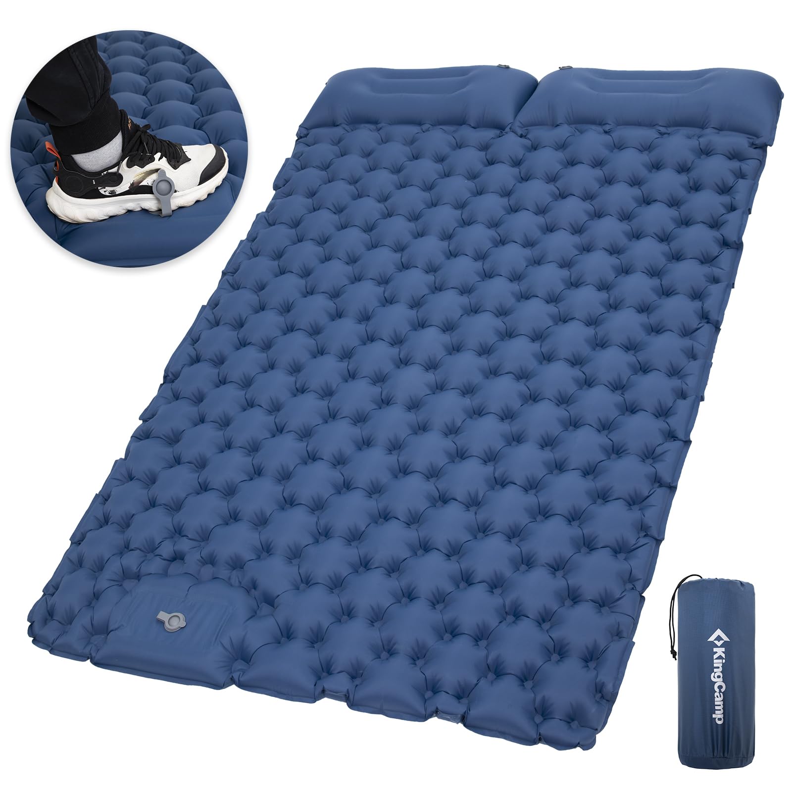 KingCamp 無限連結可能 足踏み式 キャンプ マット KM2441