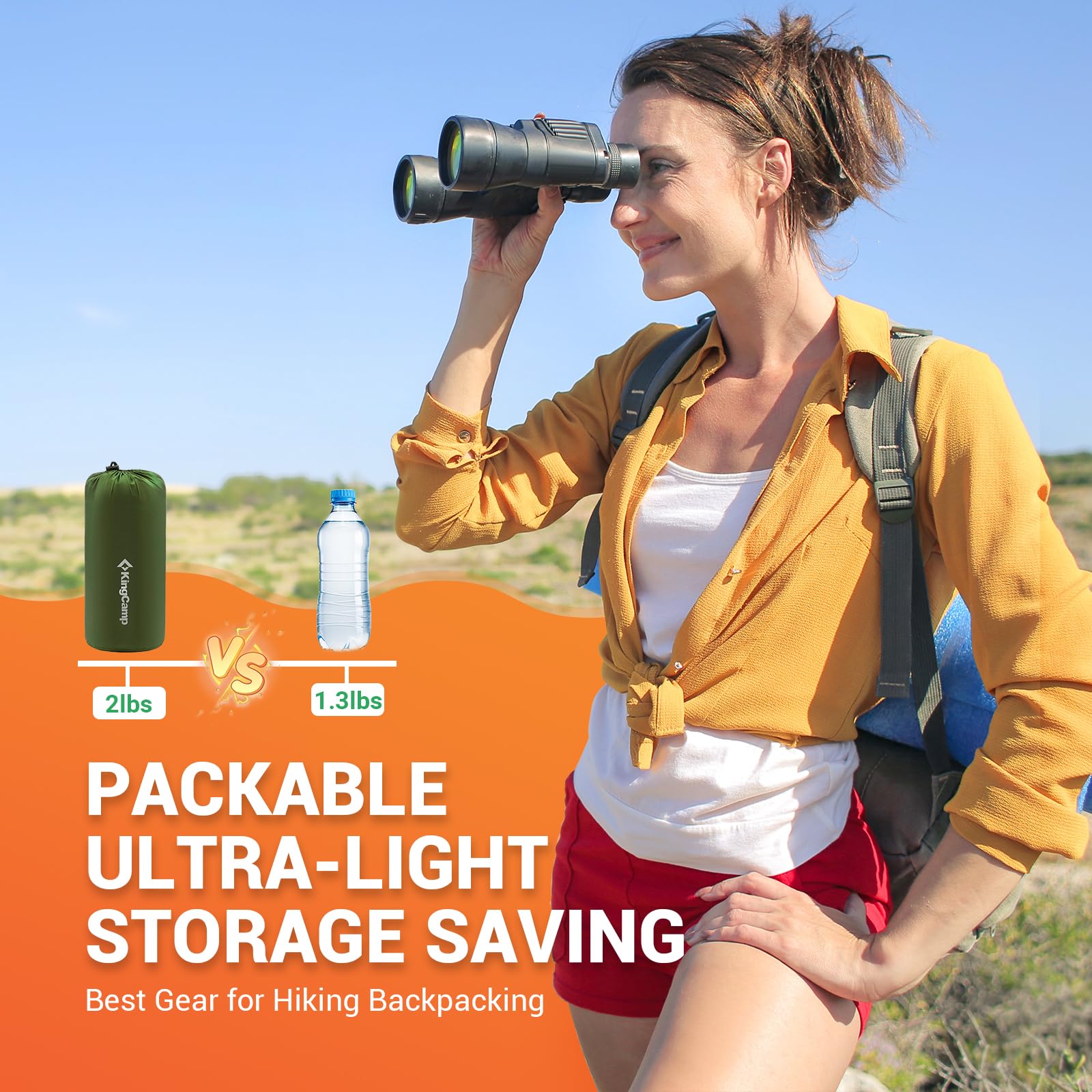 KingCamp おしゃれなシングルエアーパッド広々マットレス