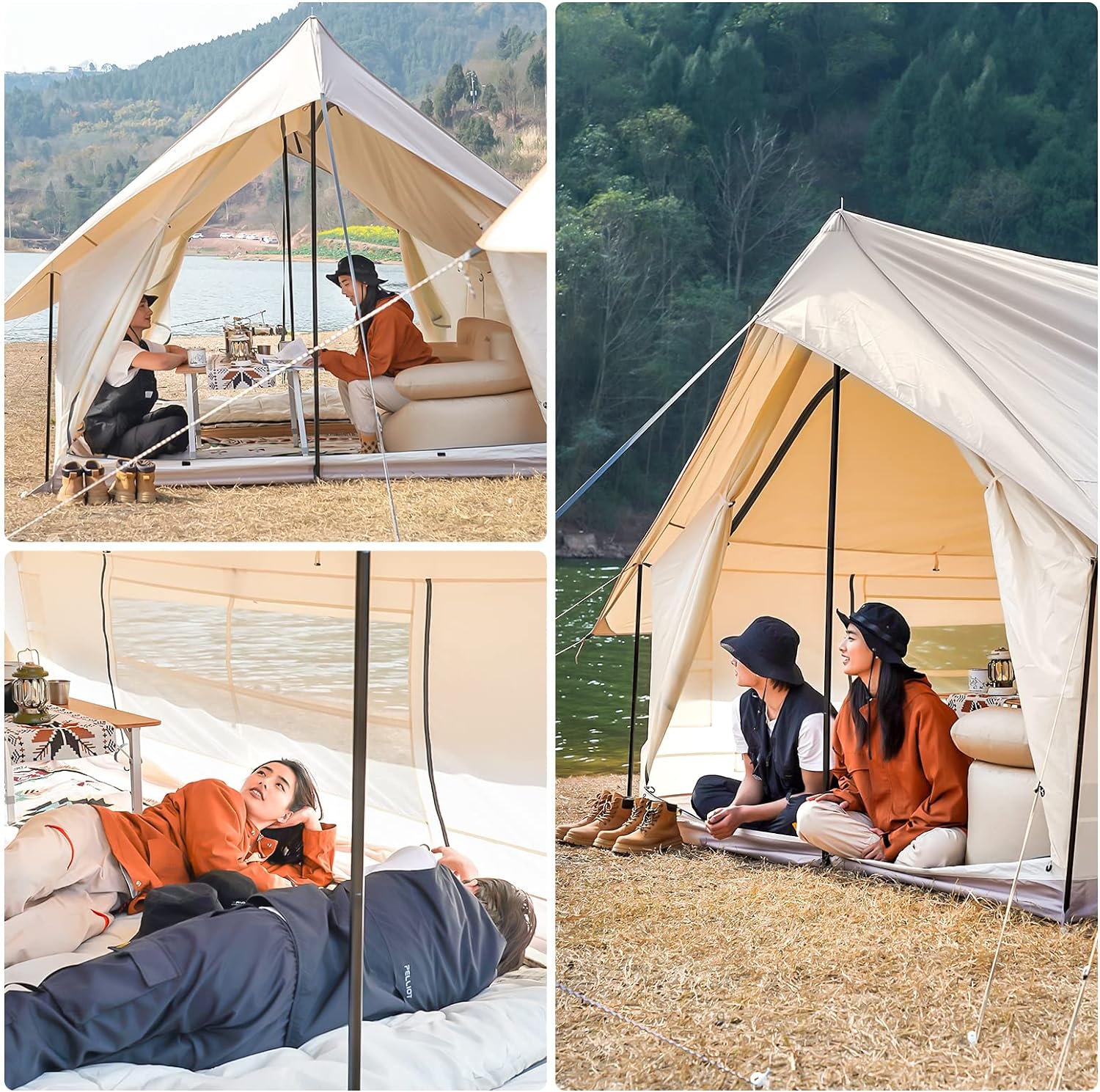 【美品　20周年特設 コーヒー色】KingCamp ロッジ型テント KingCamp ロッジ型 ファミリーテント – kingcampoutdoor.co.jp
