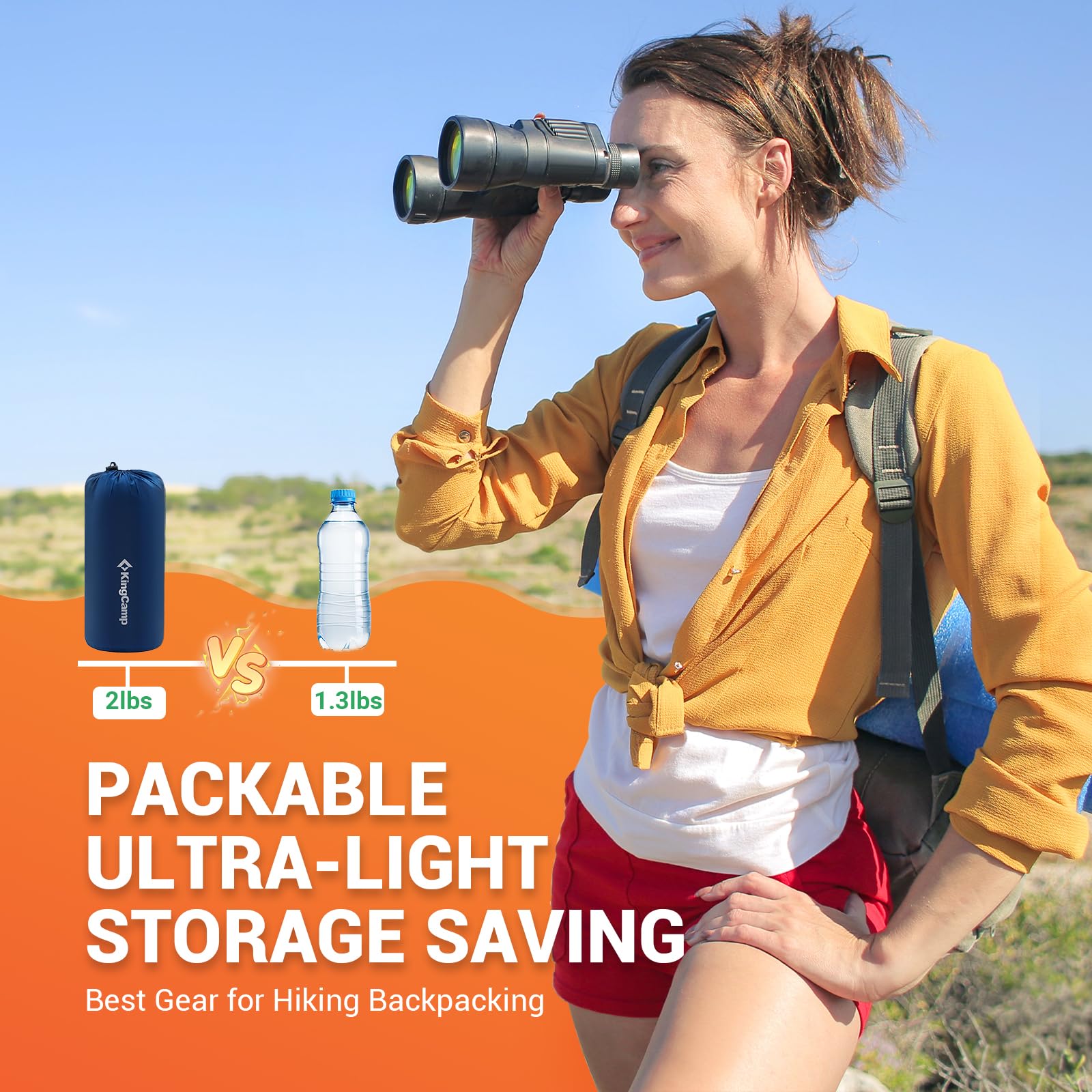 KingCamp おしゃれなシングルエアーパッド広々マットレス