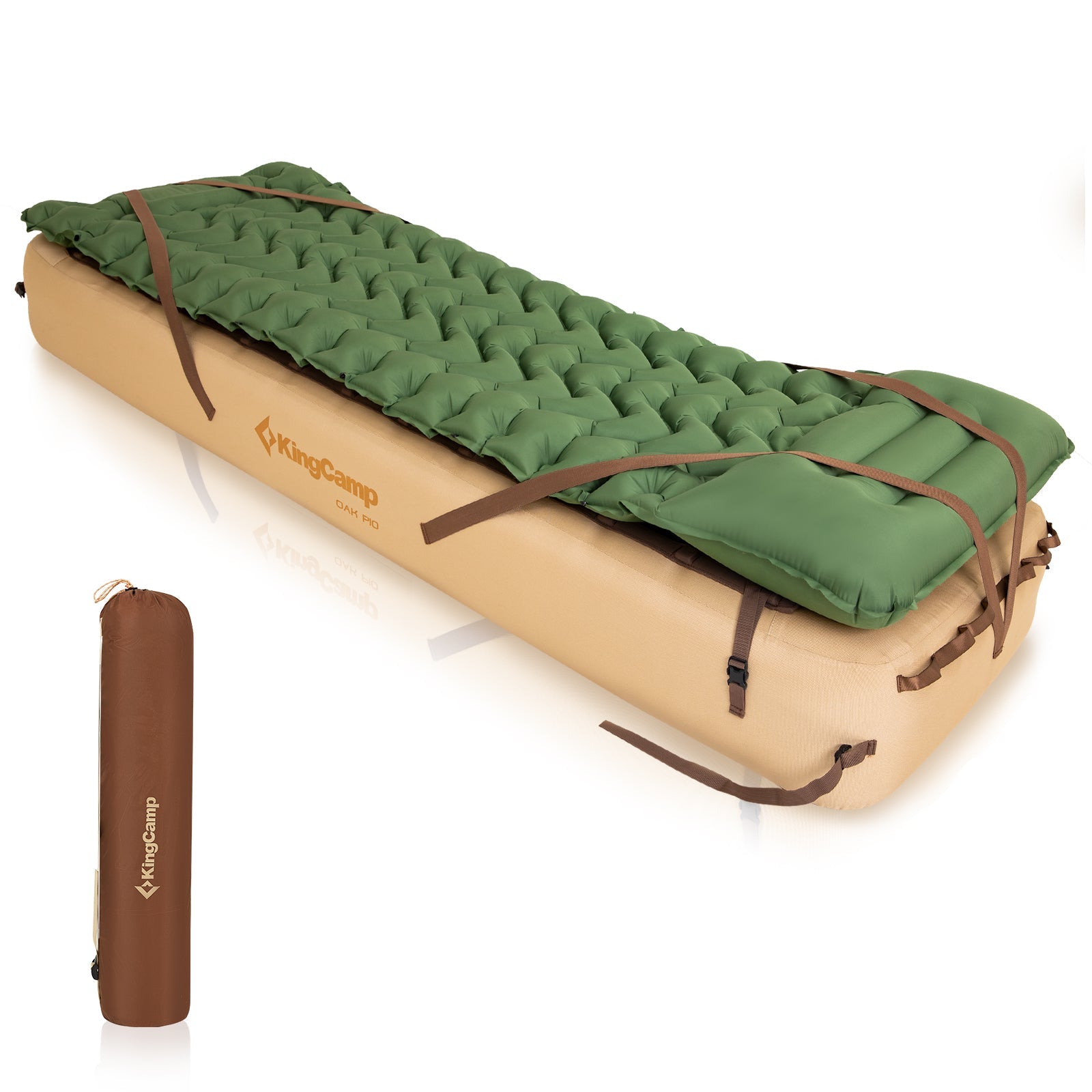 KingCamp 超軽量足踏み式キャンプマット付きエアーベッド