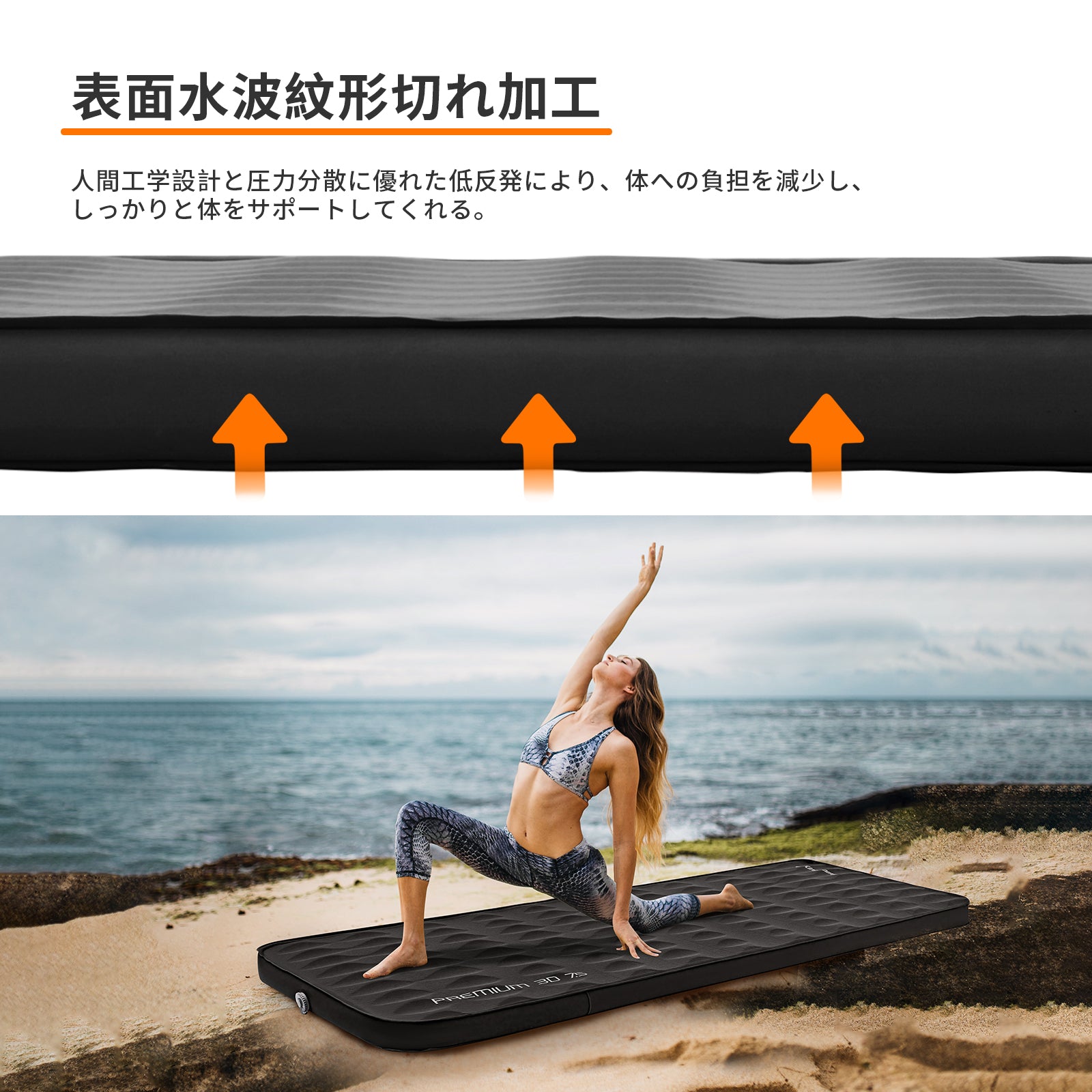 KingCamp キャンプ用セルフインフレーティングスリーピングパッド 超厚ダブル?シングルフォームマットレス