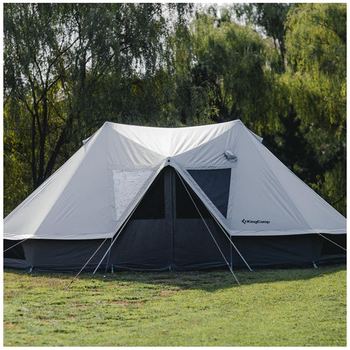 KingCamp ベルテント4m/5m大型T/C生地グランピングテント 改良版新登場 KT2401