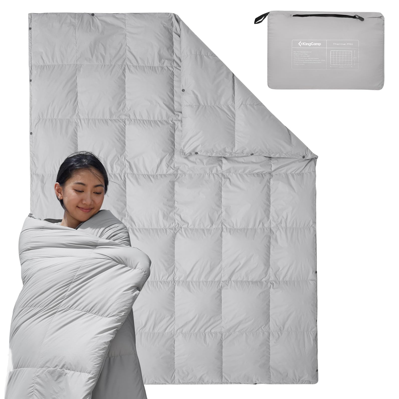 【2025 NEW】KingCamp 超軽量ダウンブランケット  175×135cm