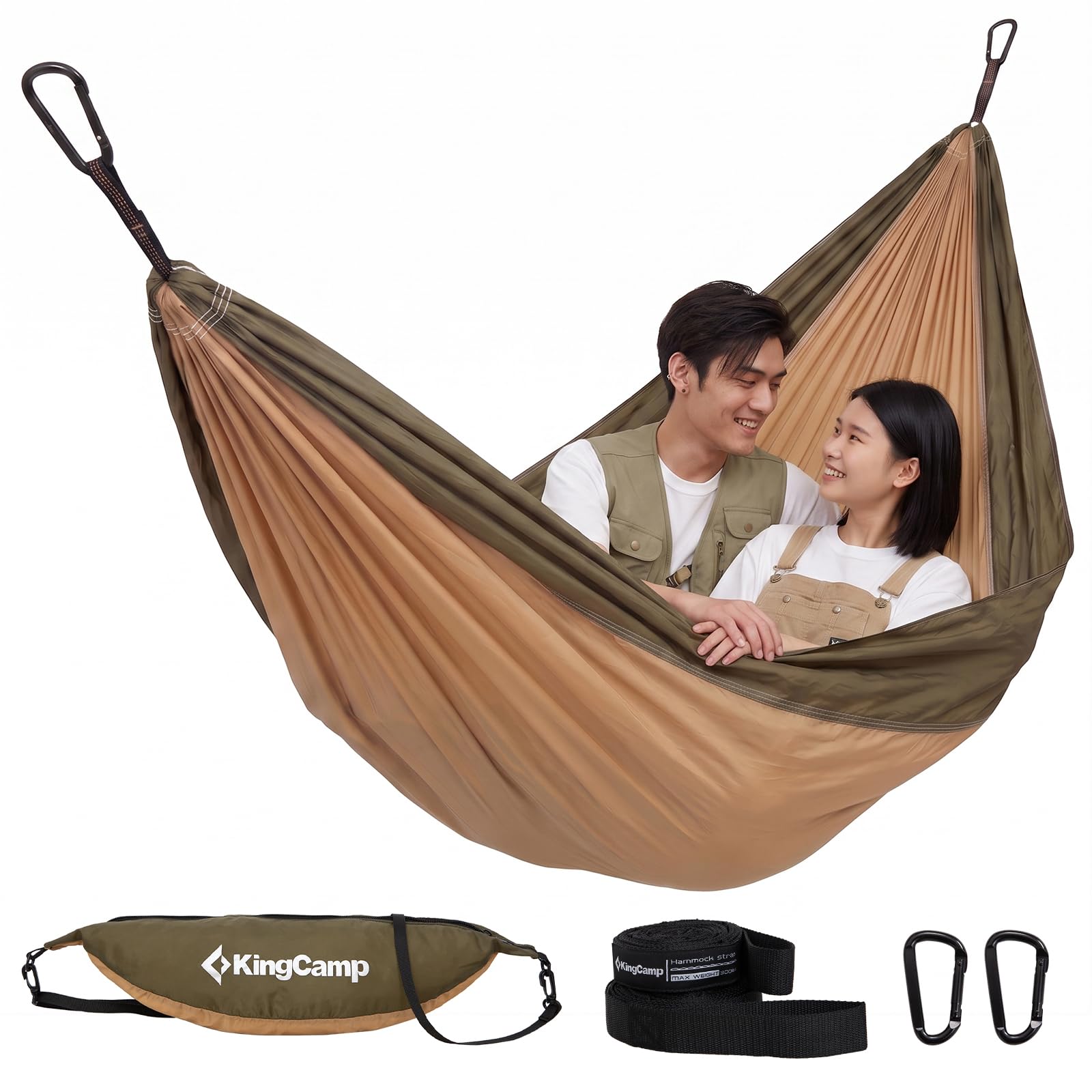 KingCamp FLYSHARE ハンモック 2人用 超軽量0.84kg 290×140cm