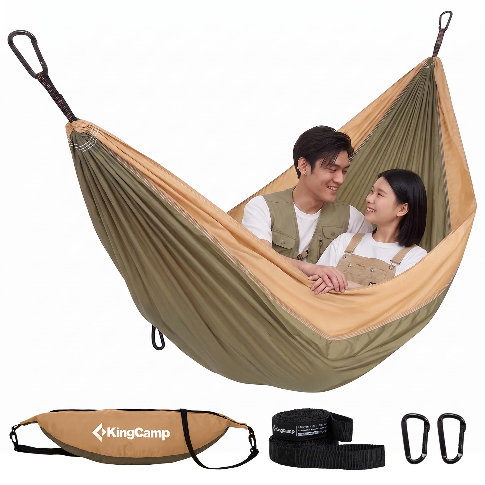 KingCamp FLYSHARE ハンモック 2人用 超軽量0.84kg 290×140cm