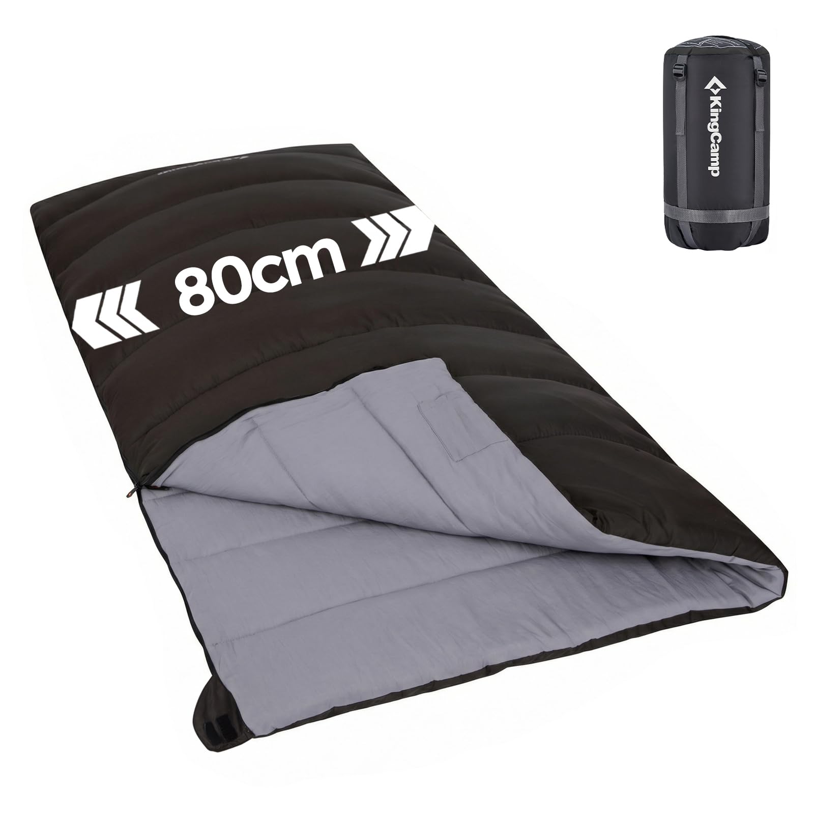2026 NEW】KingCamp Trippy 200 封筒型スリーピングバッグ 連結可能