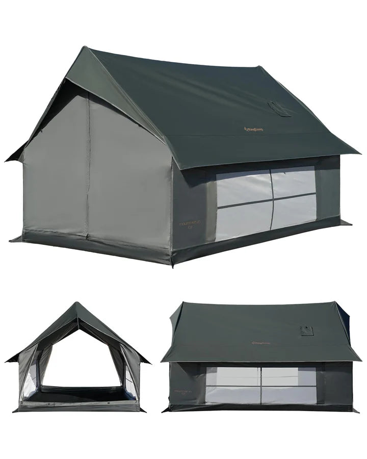 【2025 NEW】KingCamp ロッジ型テントポリコットン2-4人用ファミリーテント