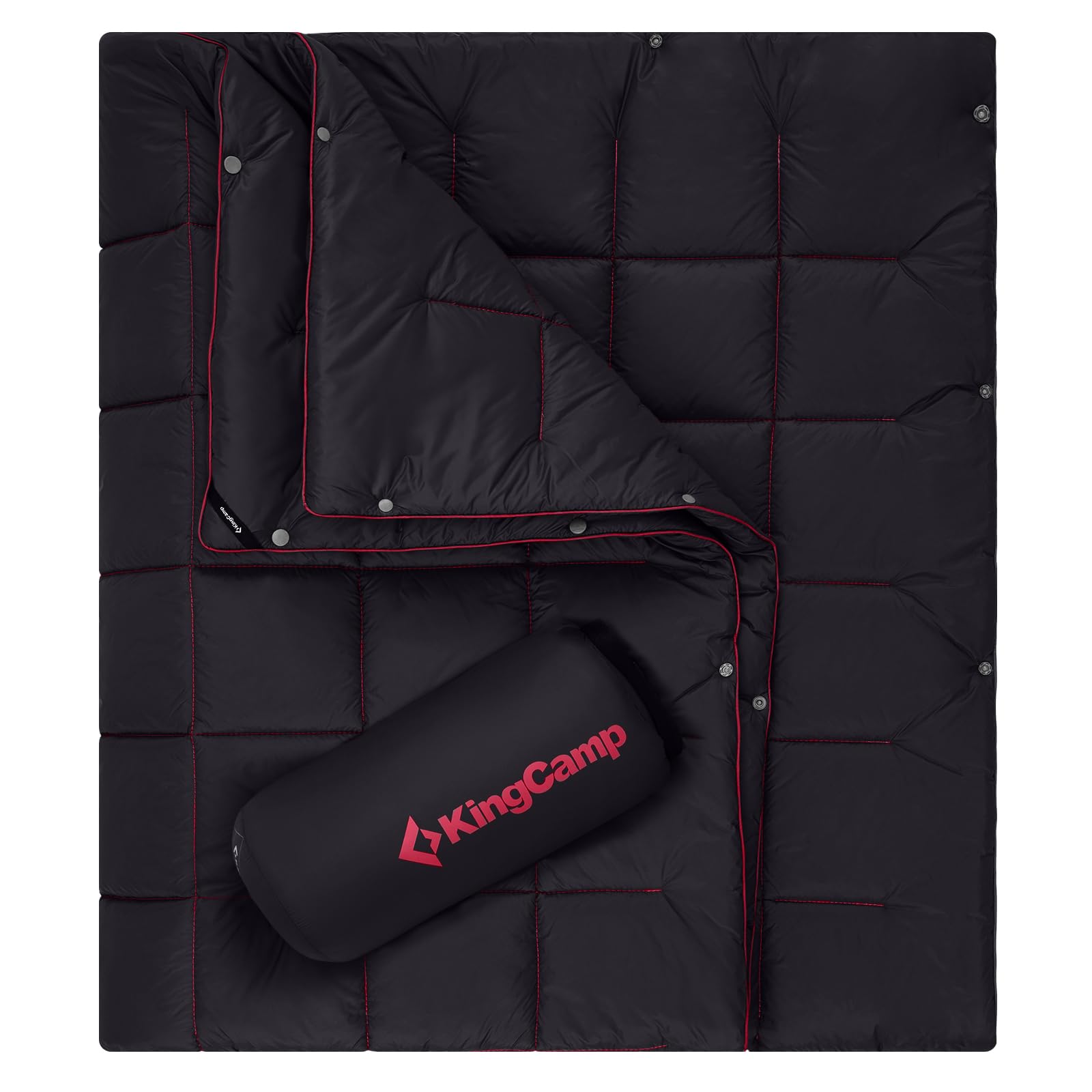 KingCamp ブランケット キャンプ マルチブランケット ひざ掛け 防寒 耐久 軽量 コンパクト 撥水加工 丸洗い可 収納ケース付き ア : KingCamp キャンプ用ブランケット マルチブランケット