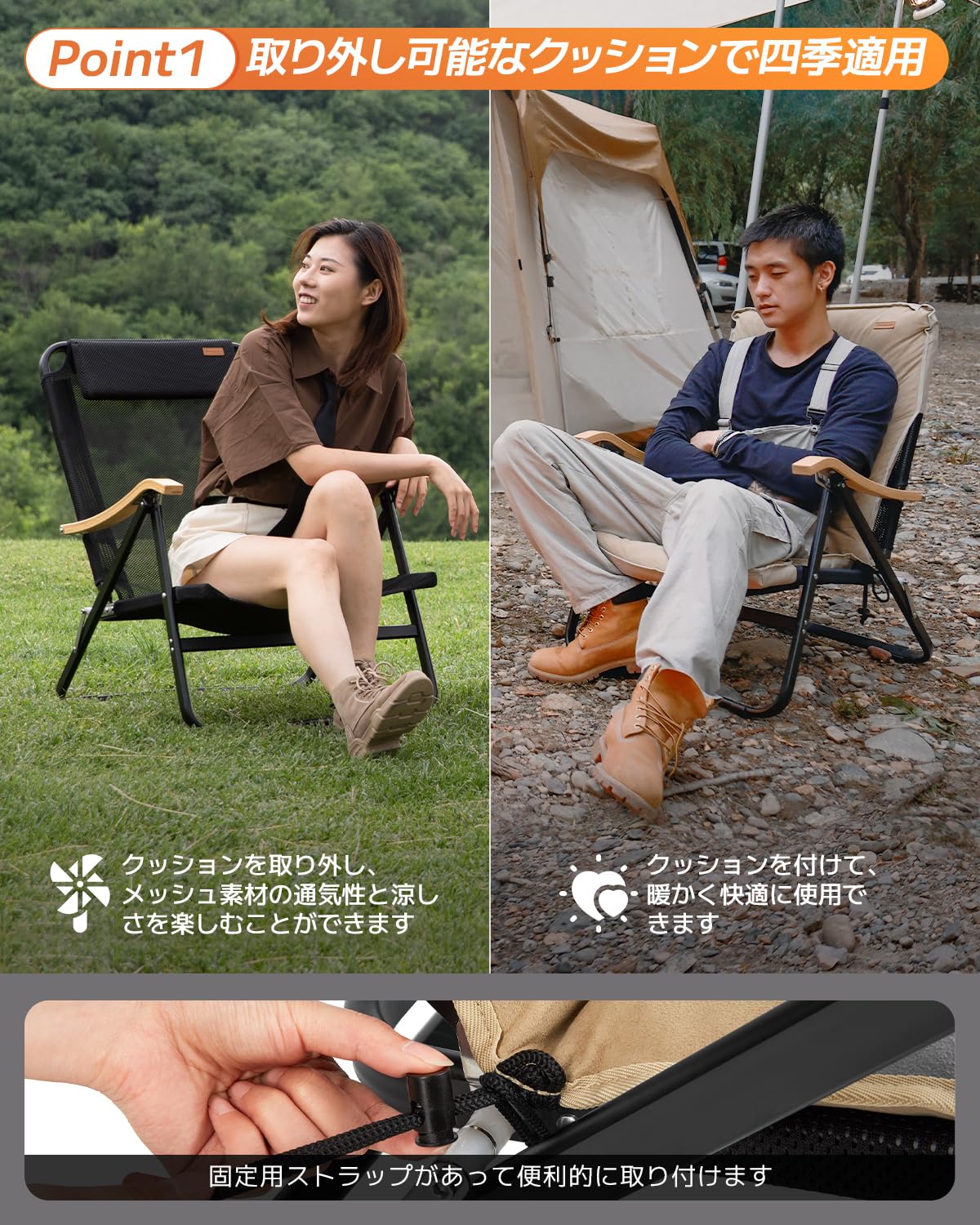 KingCamp アウトドアローチェア 4段階調整 – kingcampoutdoor.co.jp