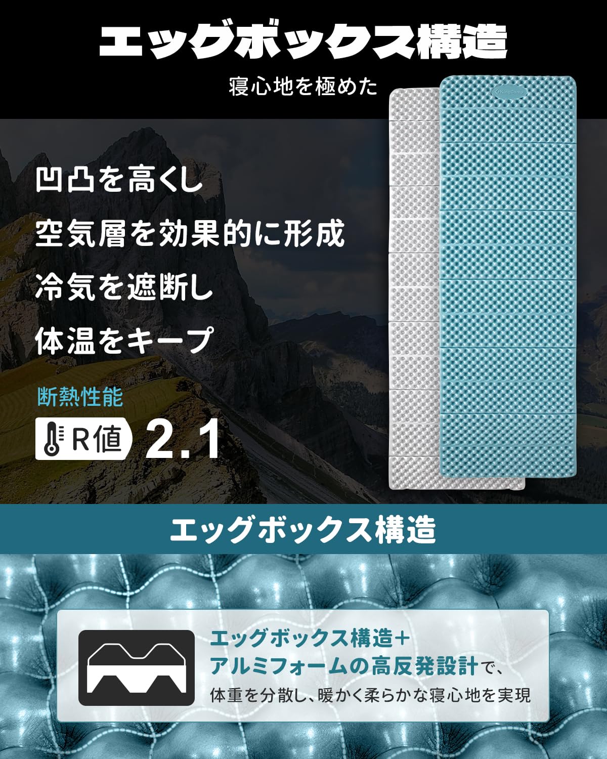 【2025 NEW】KingCamp IXPE アウトドアマット