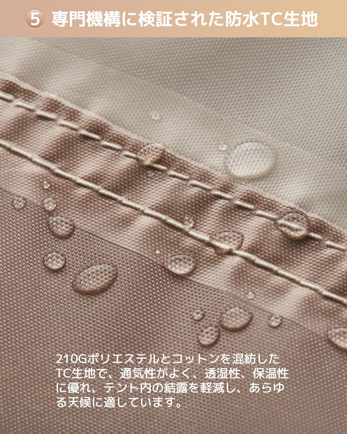 【2025 NEW】KingCamp ロッジ型テントポリコットン2-4人用ファミリーテント