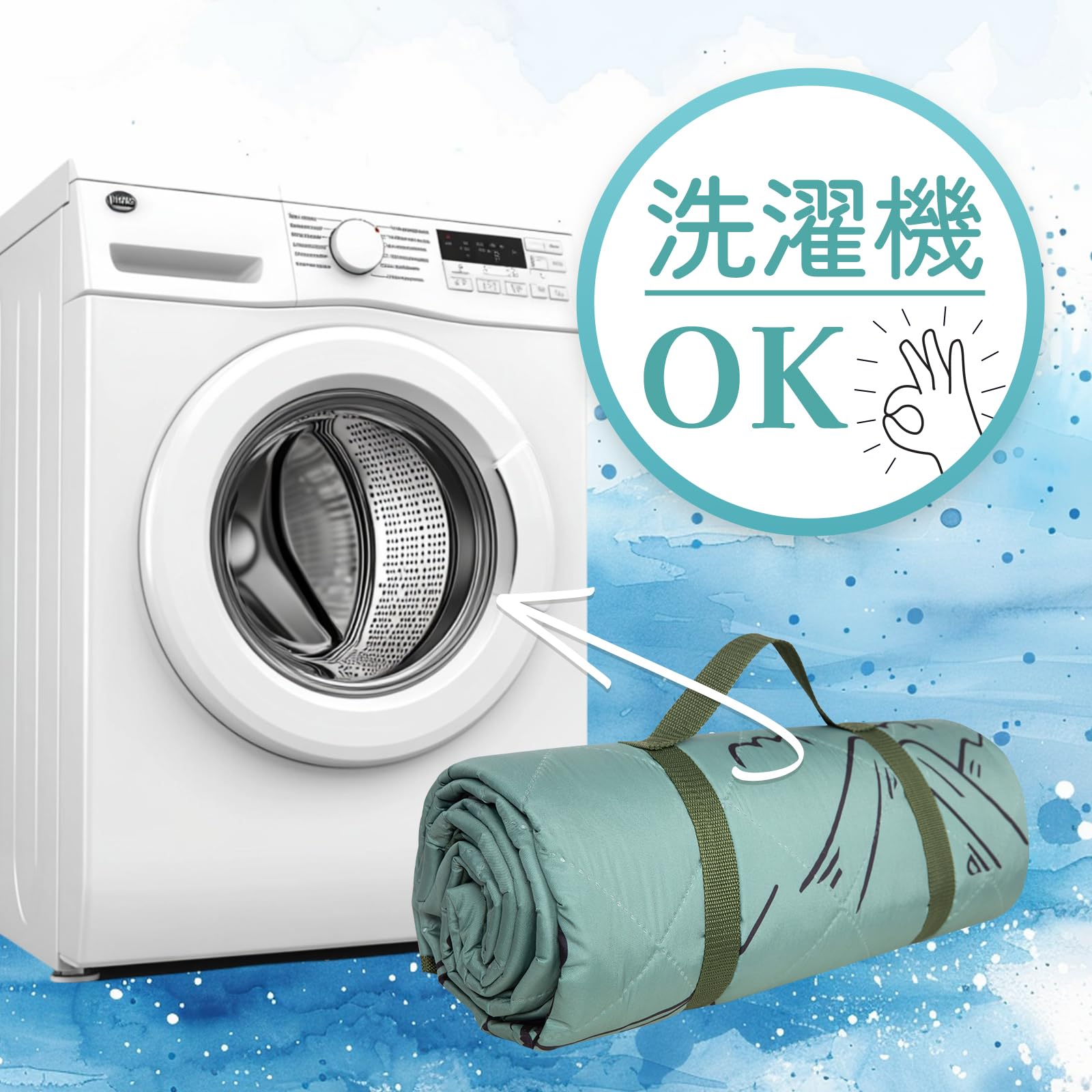 【2025 NEW】KingCamp レジャーシートパンダ200x200cm厚手4人用