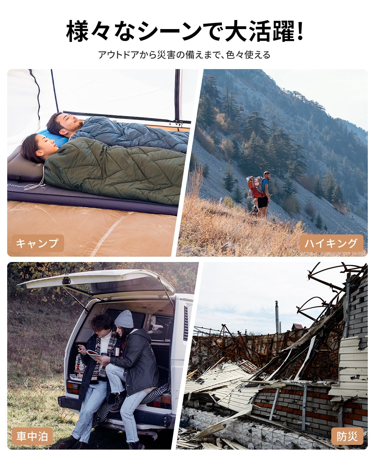 【2025 NEW】KingCamp キャンプブランケットフリース大判200×145cm