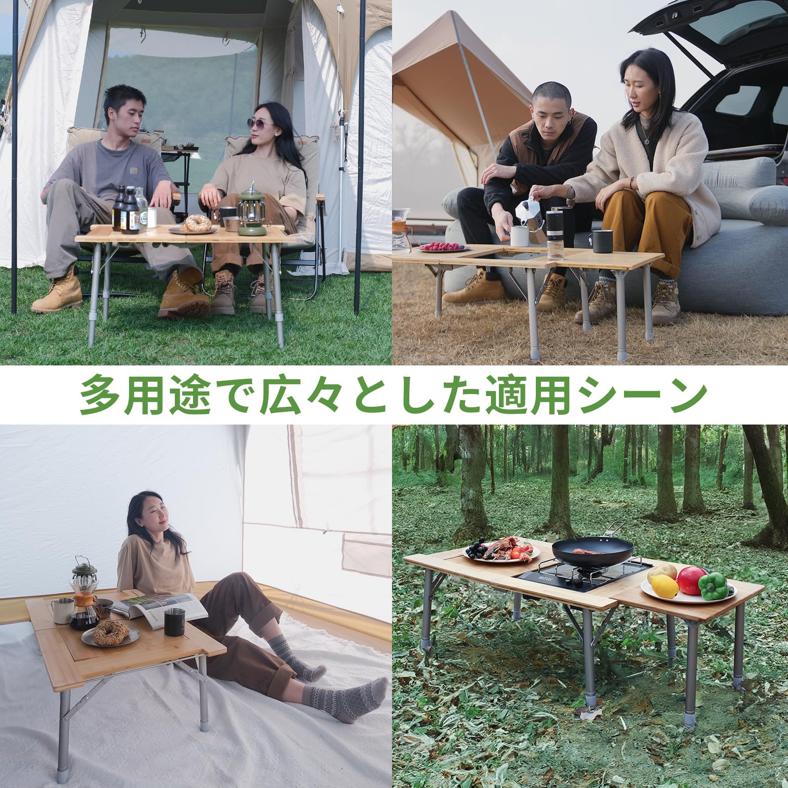 店舗良い KingCamp アウトドア 囲炉裏テーブル 折りたたみ テーブル テーブル・チェア・ハンモック