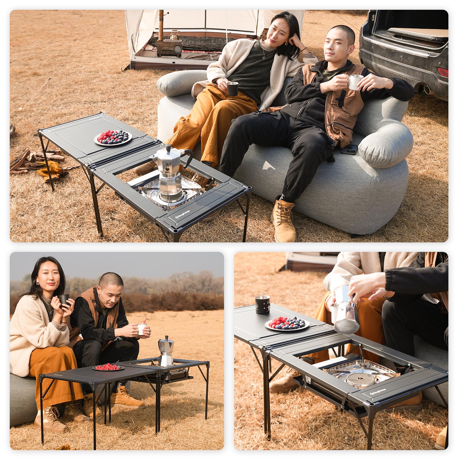 BBQテーブル コンロ対応 61×42×42cm KC1911