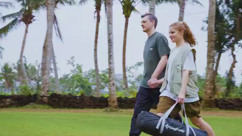 2025 NEW】KingCamp ドームテント拡張テント2-4人用幅310cmリビング