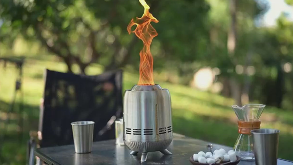 KingCamp ソロストーブ卓上焚火台 2次燃焼 ペレット燃料対応軽量