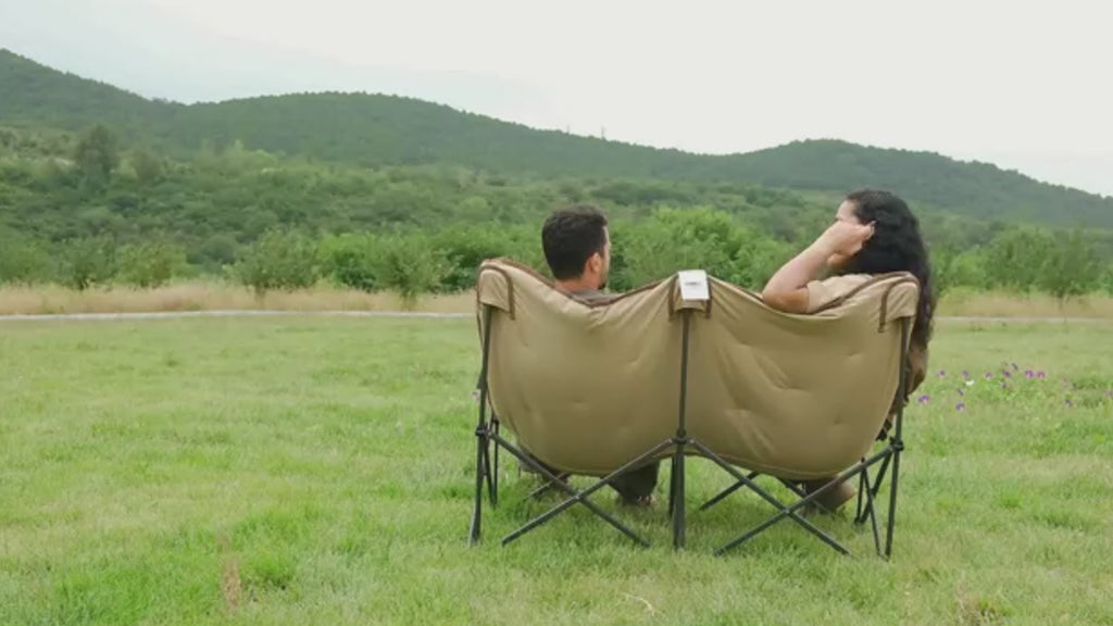 KingCamp ダブルアウトドア折りたたみバタフライチェア