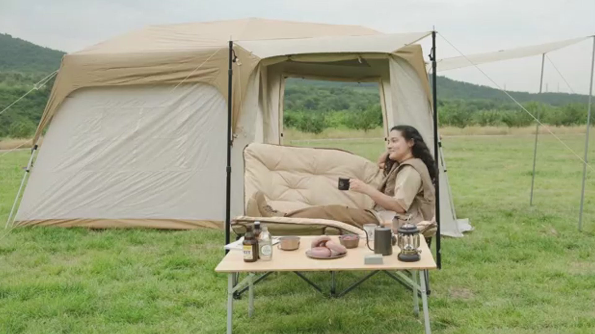 KingCamp ダブルアウトドア折りたたみバタフライチェア