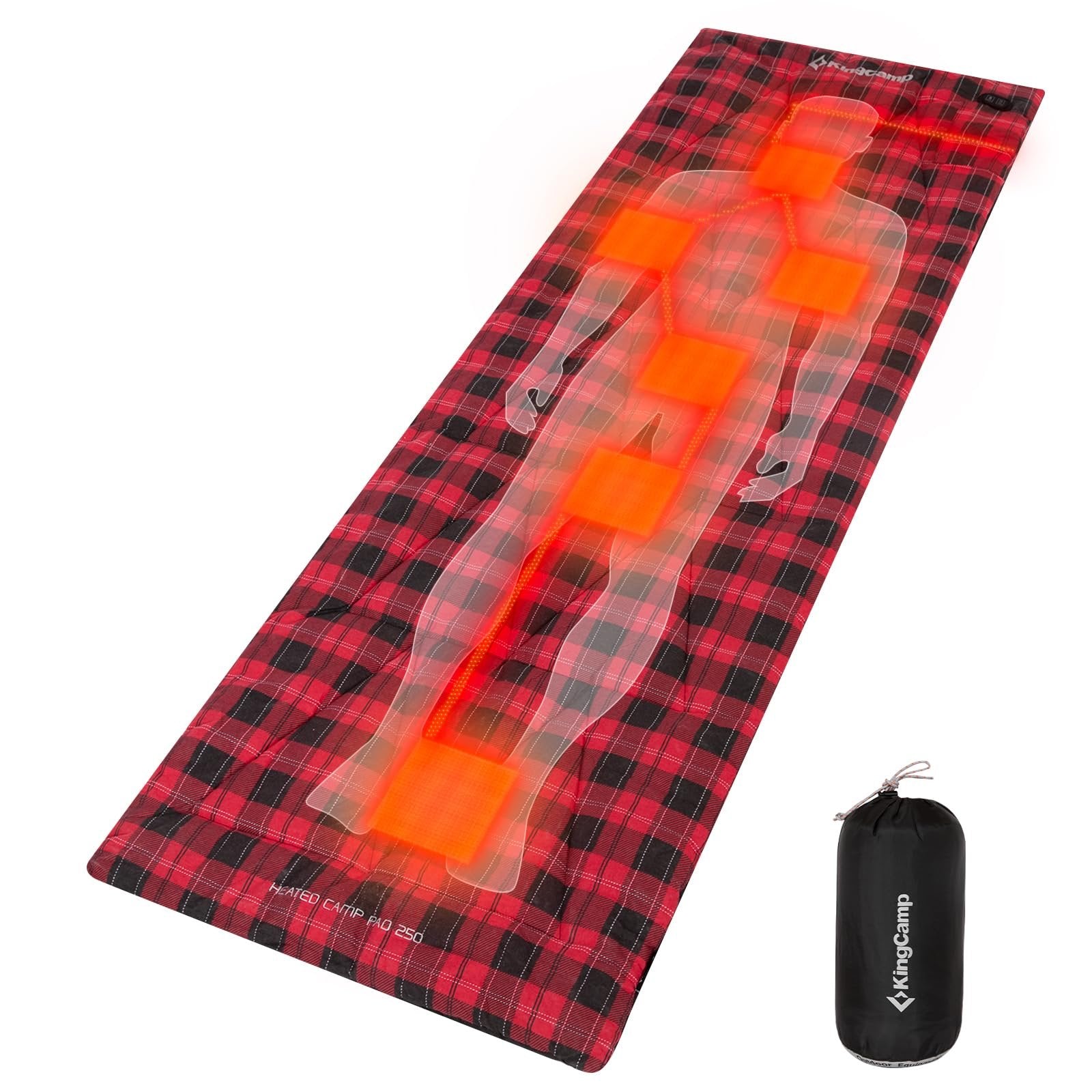 KingCamp キャンプ用コット+電熱マット セット