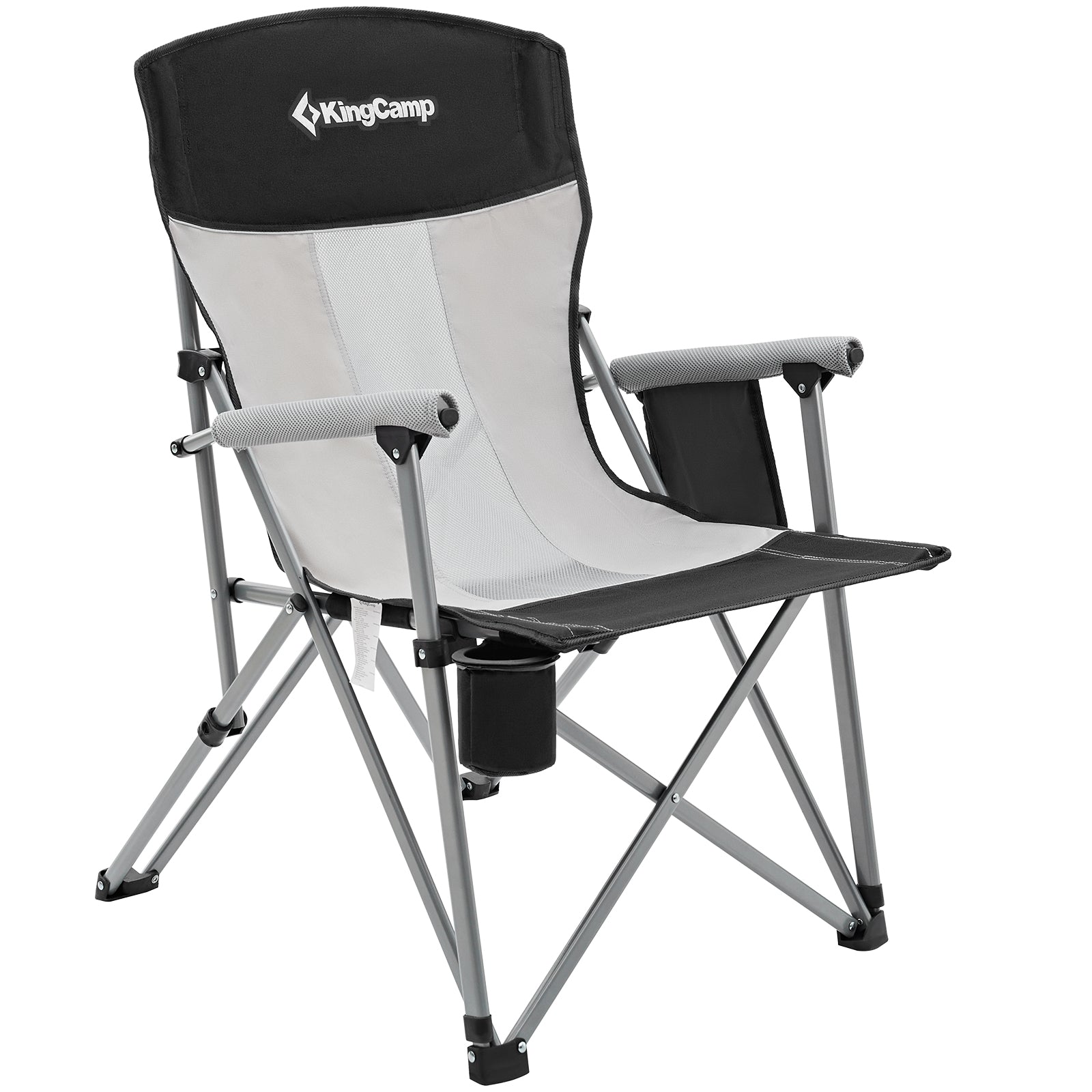 【色: ブラック】KingCamp アウトドア チェア 折りたたみ椅子 キャンプ