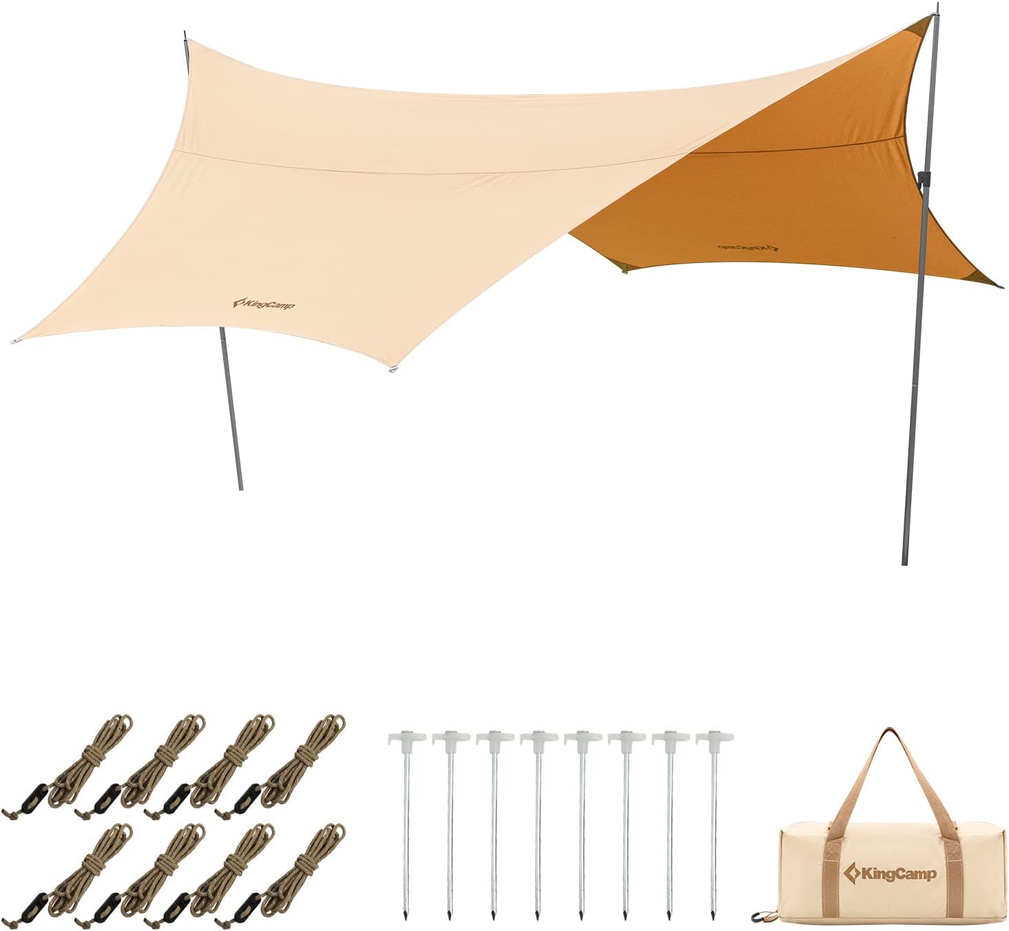 KingCamp タープ 六角型 4.1×4.1m