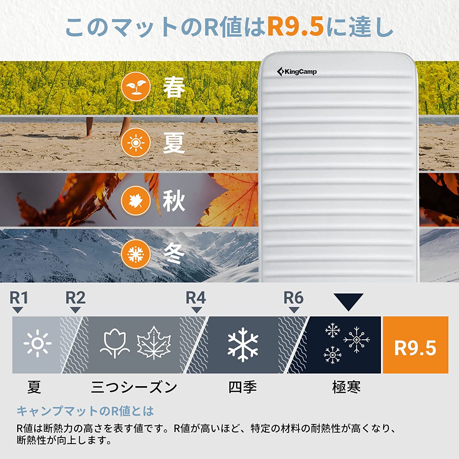 KingCamp シングル エアーマット KM2001