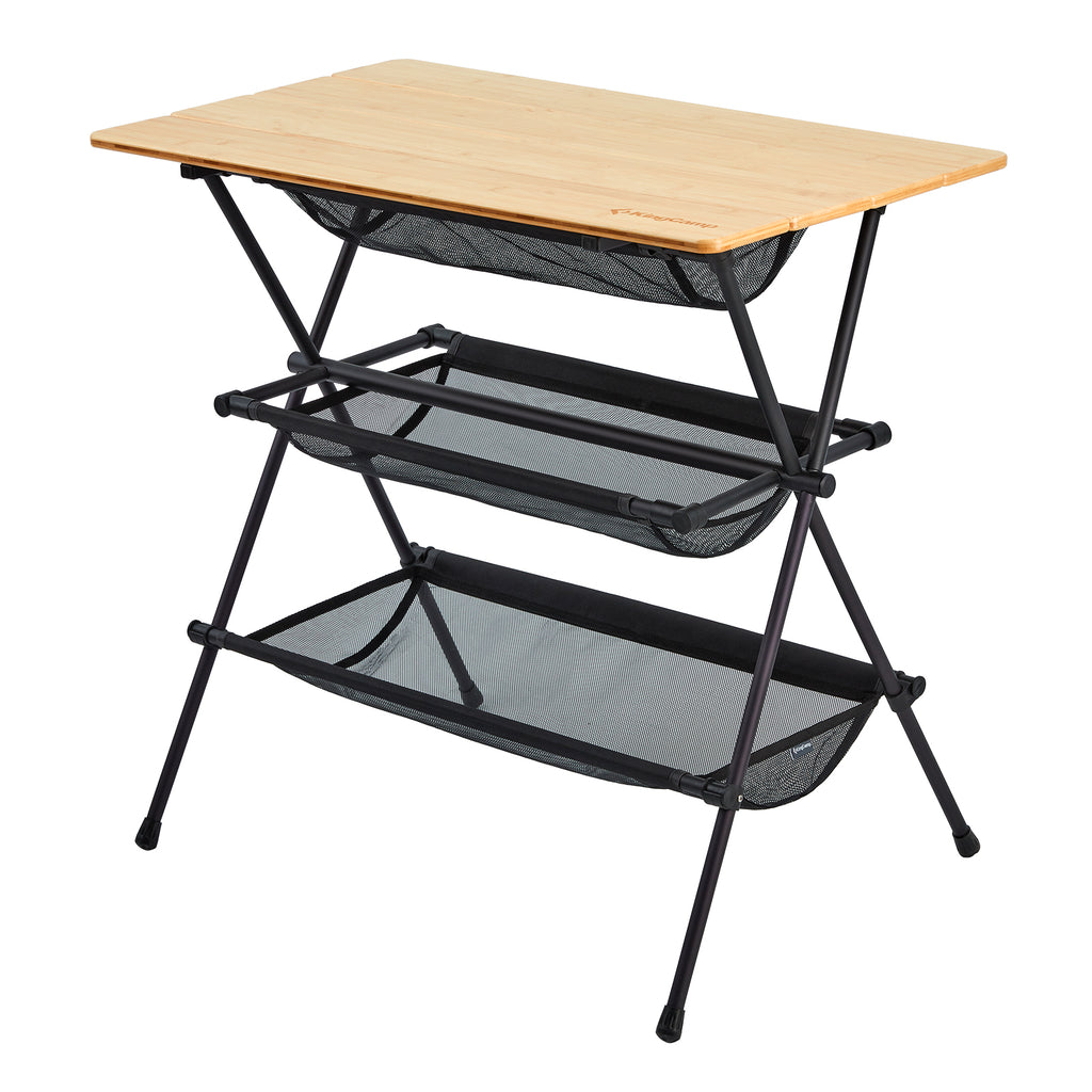 KingCamp バーベキューテーブル 収納ネット付き 80×46×75cm KC2109